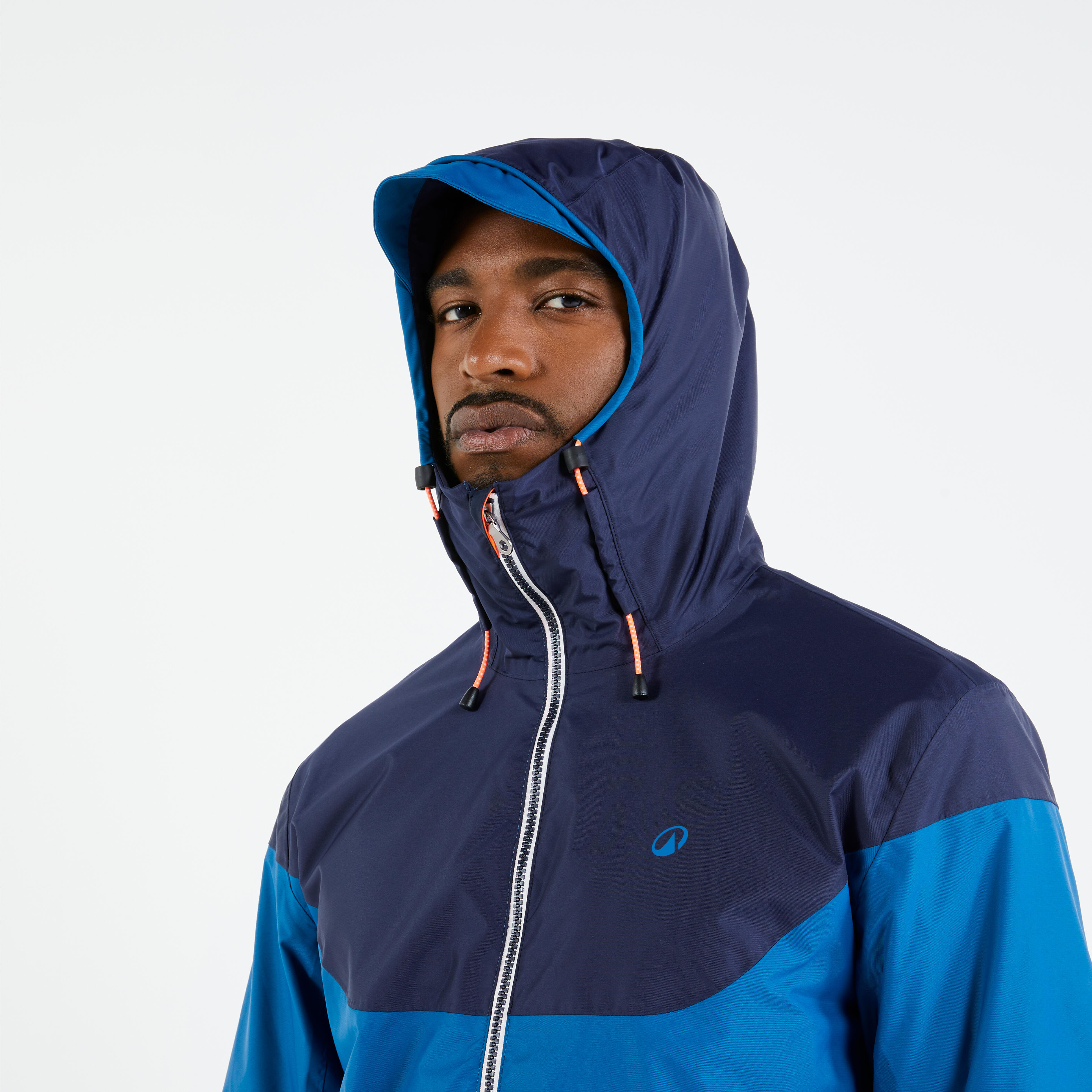 Men Sailing Jacket 100 Waterproof Blue