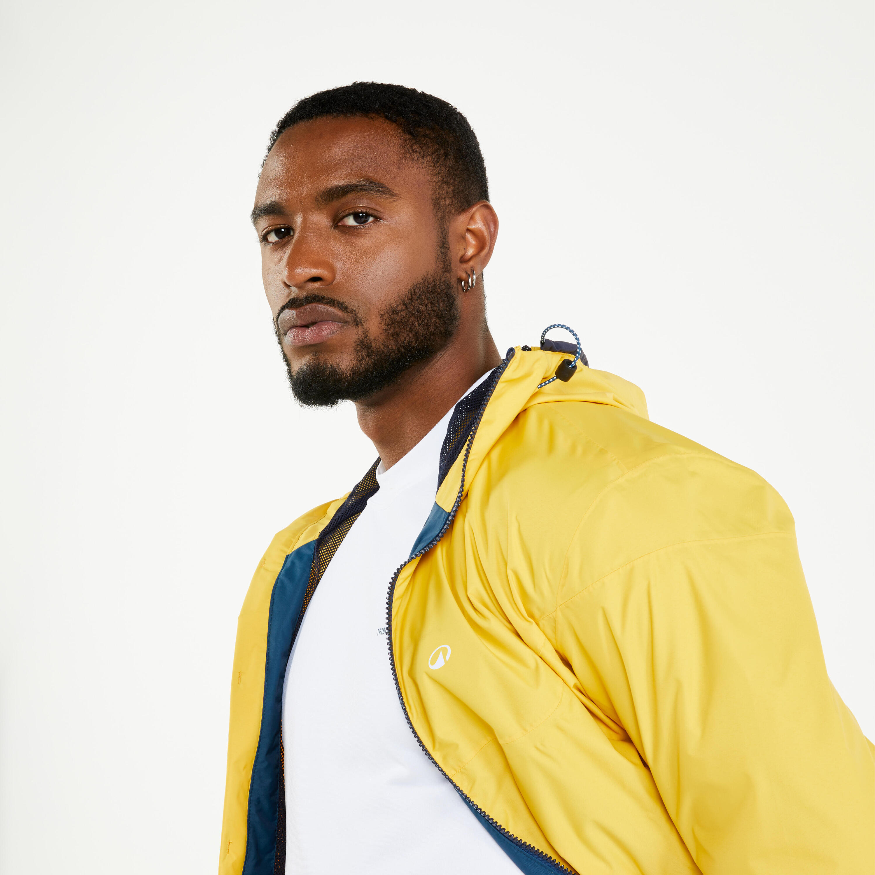 Men's waterproof and windproof sailing jacket, 100 light yellow 3/9