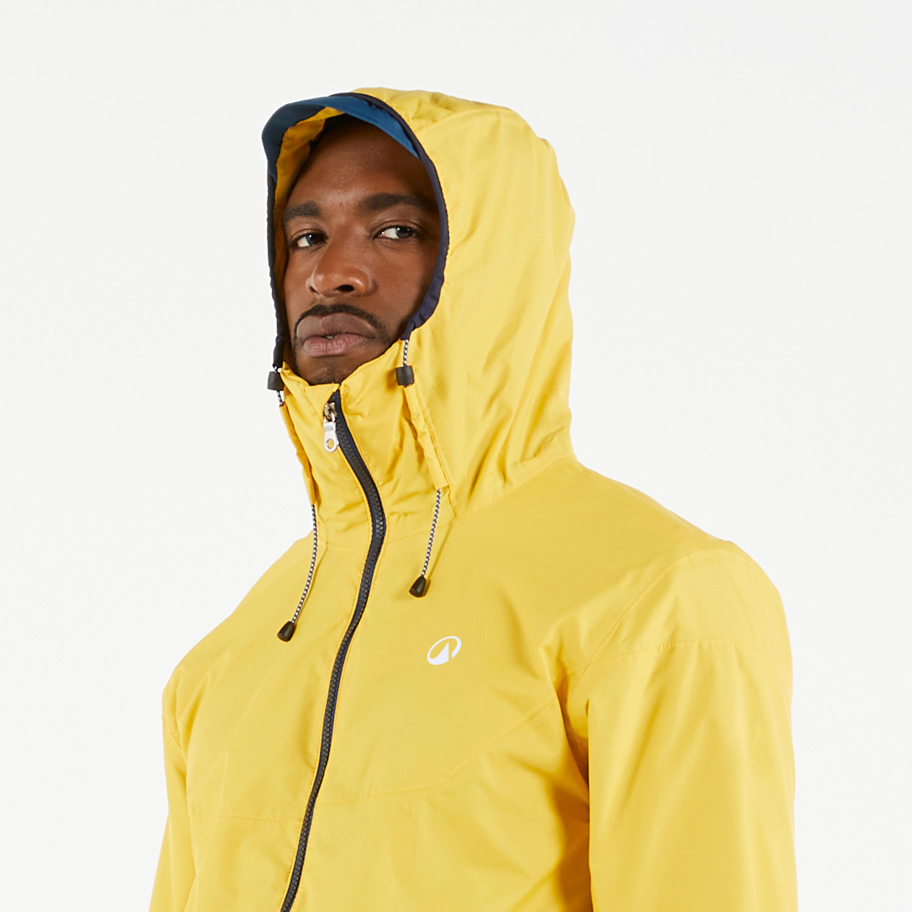 Men's waterproof and windproof sailing jacket, 100 light yellow 4/9
