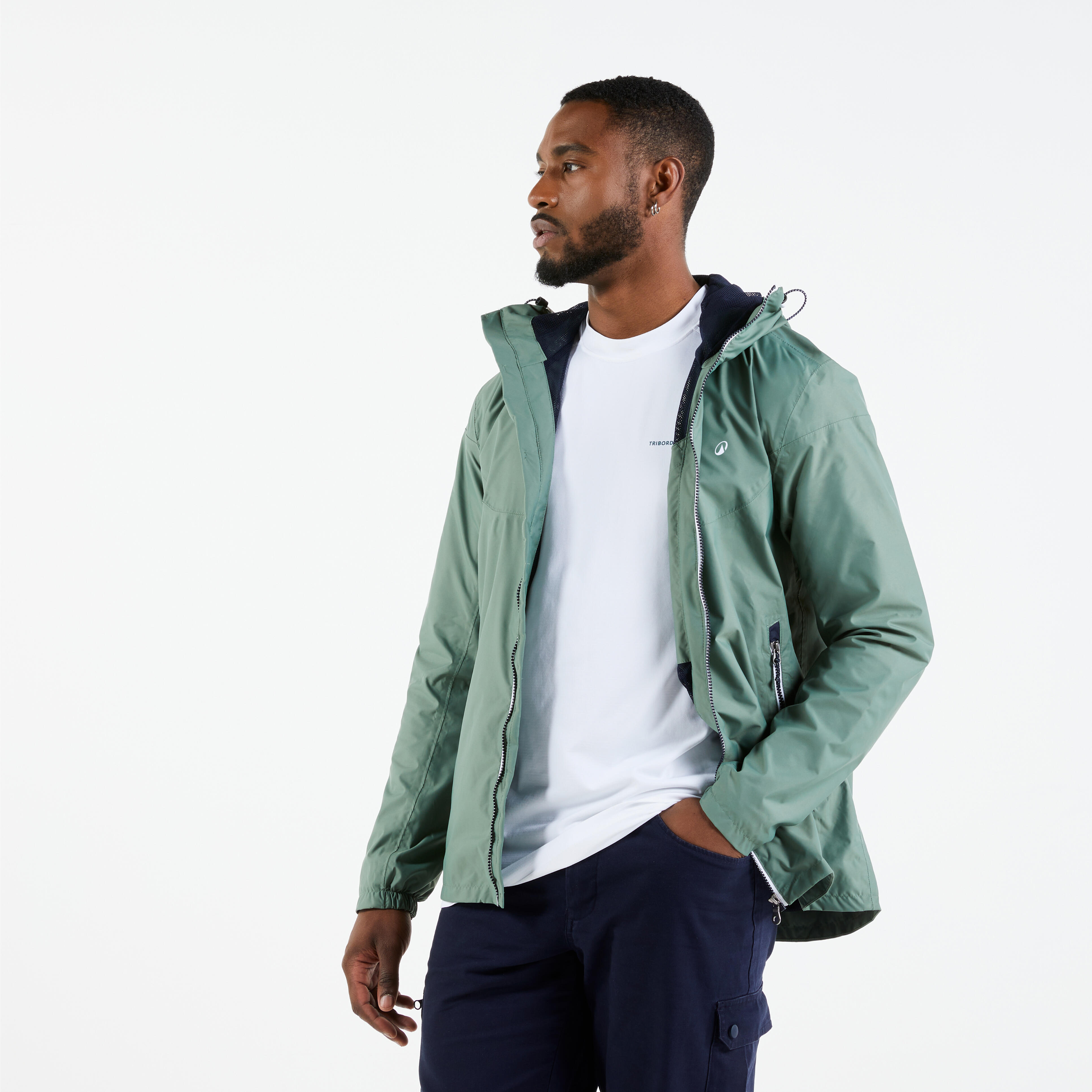 Men Sailing Jacket Waterproof Green
