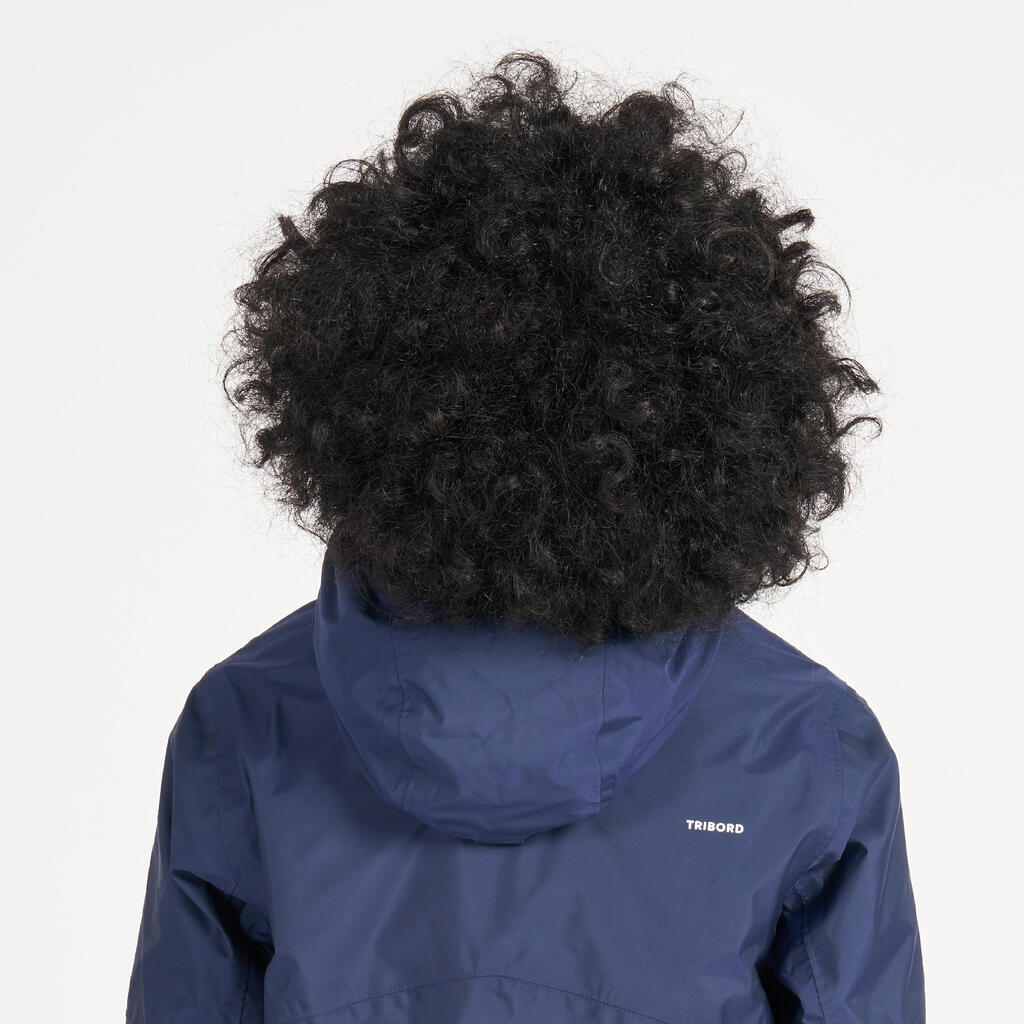 Kid’s Waterproof Sailing Jacket 100 Navy
