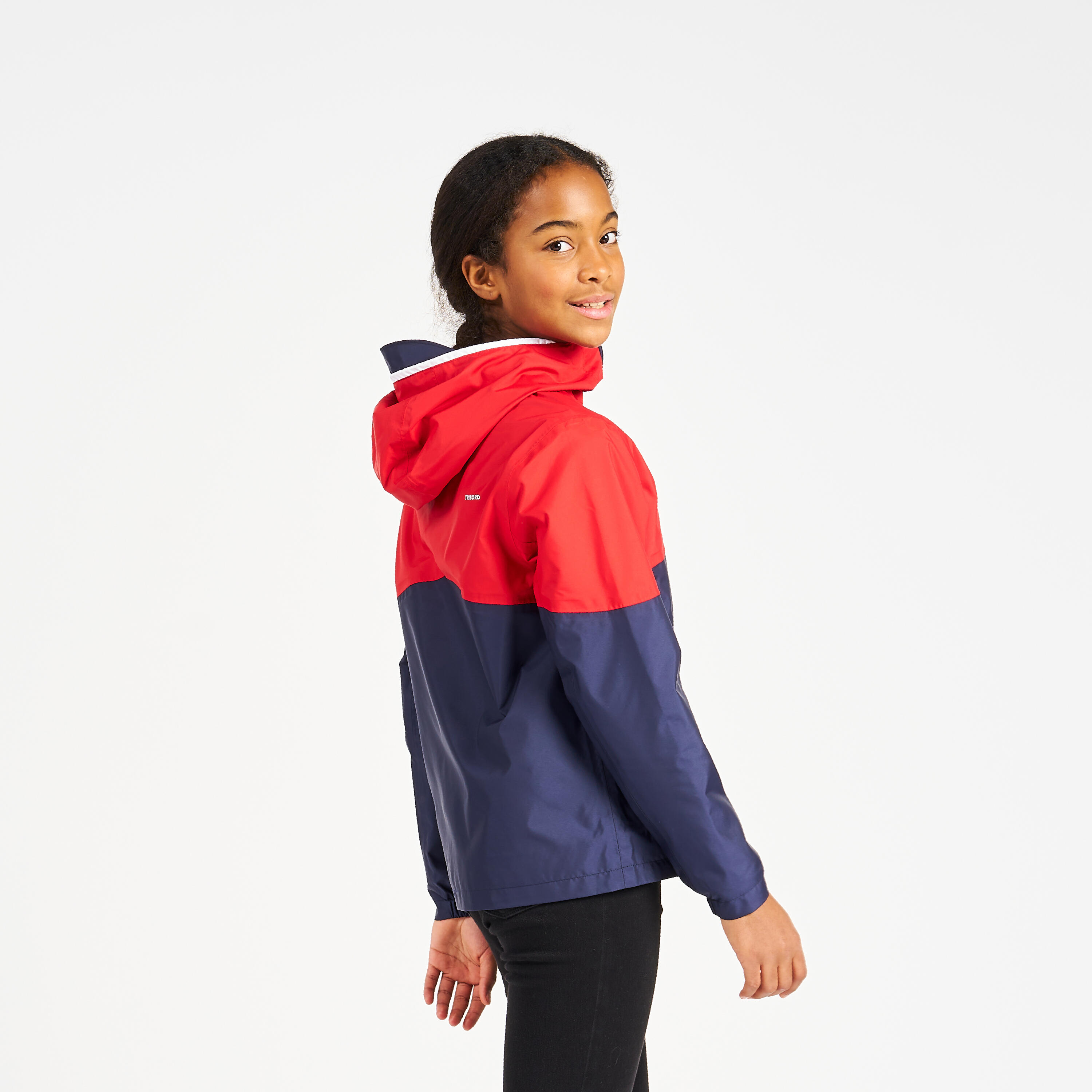 Zeiljas regenjas voor kinderen Sailing 100 blauw rood 2/11