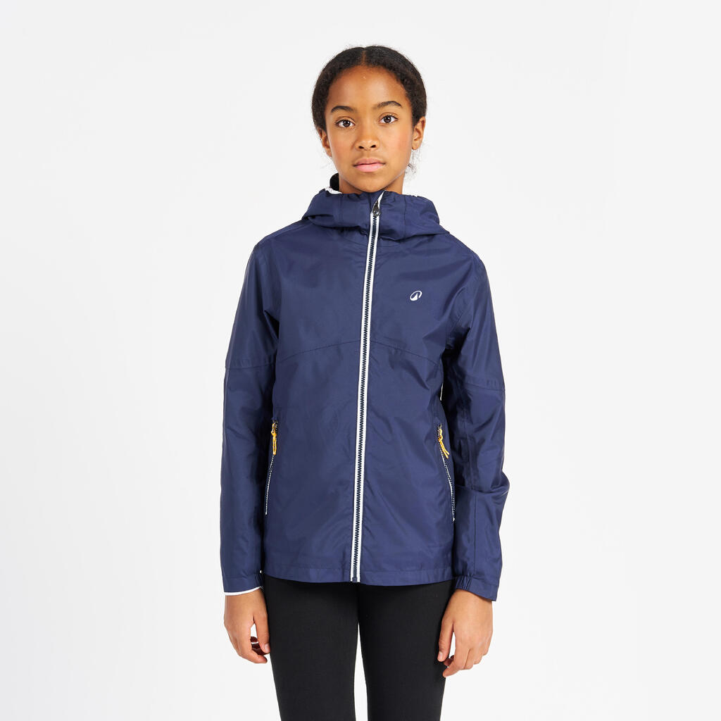 Kid’s Waterproof Sailing Jacket 100 Navy