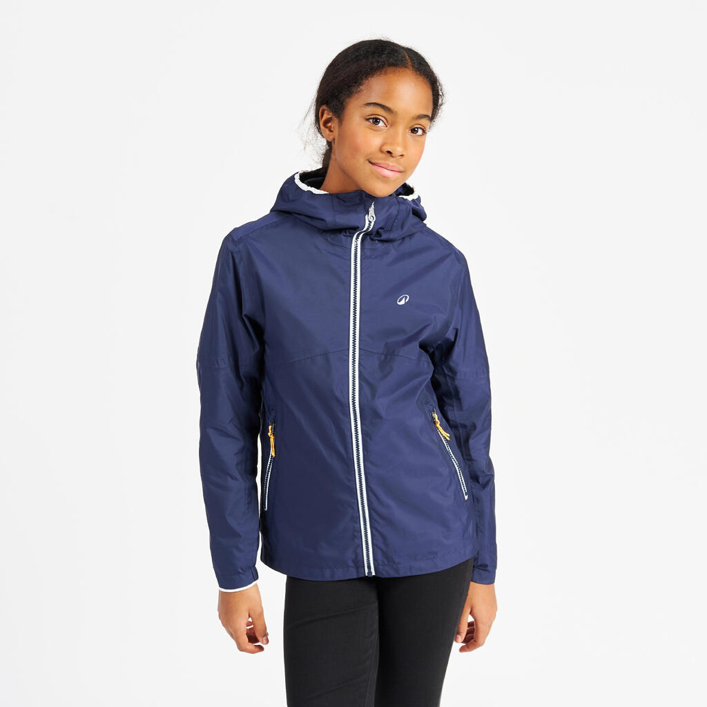 Kid’s Waterproof Sailing Jacket 100 Navy