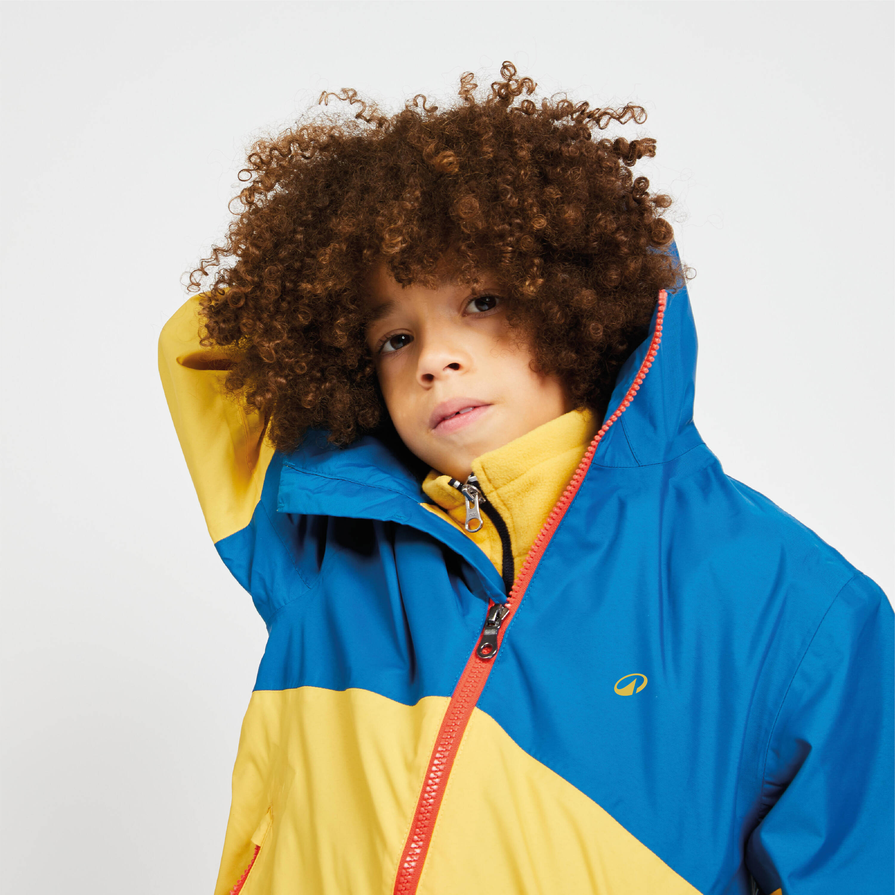 Kid's Sailing Waterproof Rain Jacket SAILING 100 yellow blue -  3