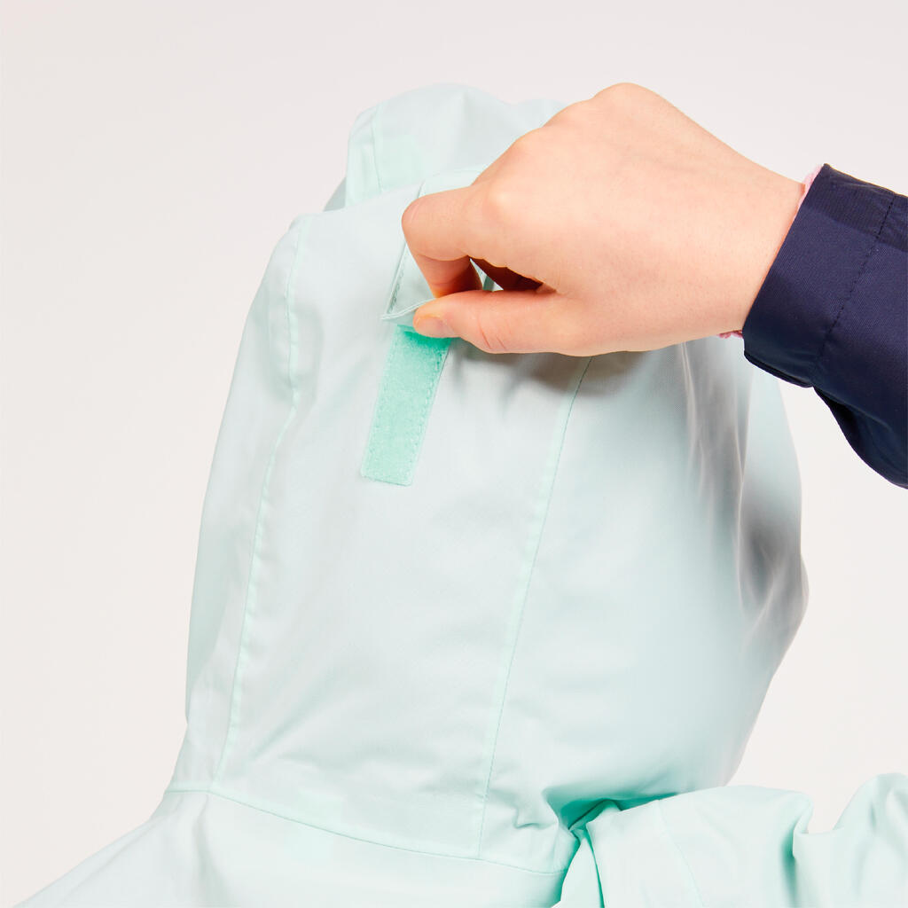 Kids’ waterproof sailing jacket - Sailing 100 rain jacket blue lemon yellow