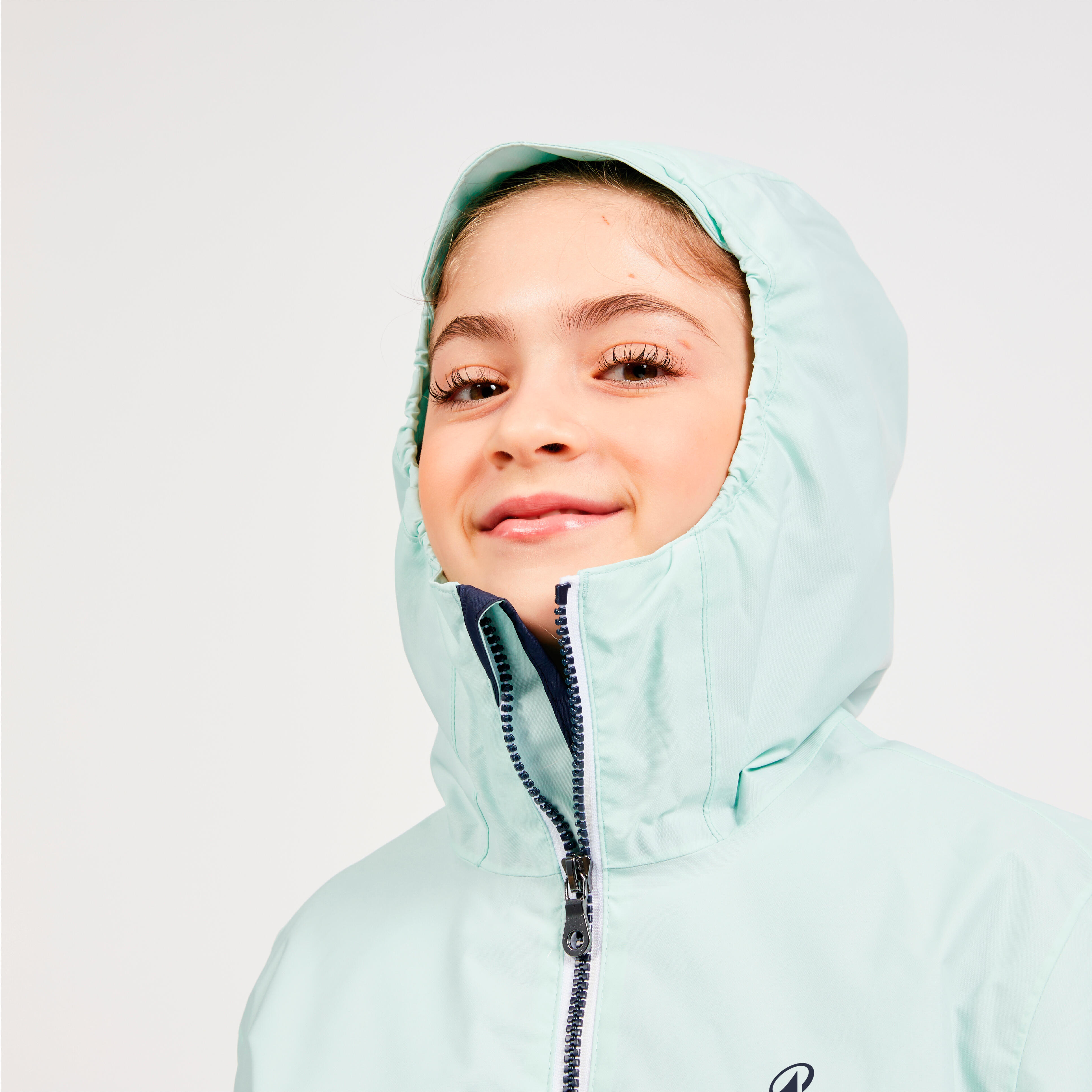 Kids Sailing Jacket 100 Blue Mint