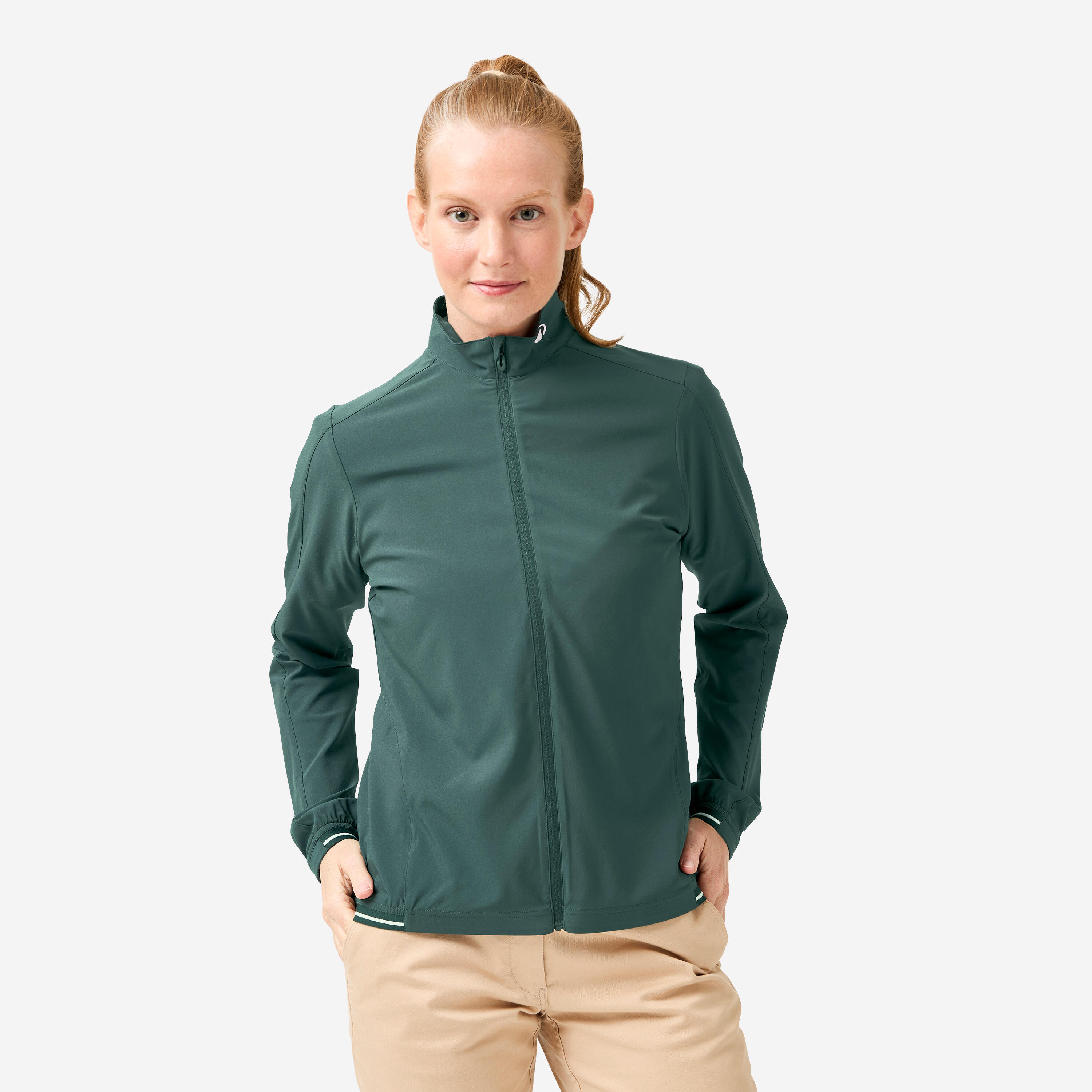 INESIS W golf water-repellent windbreaker RW500 green