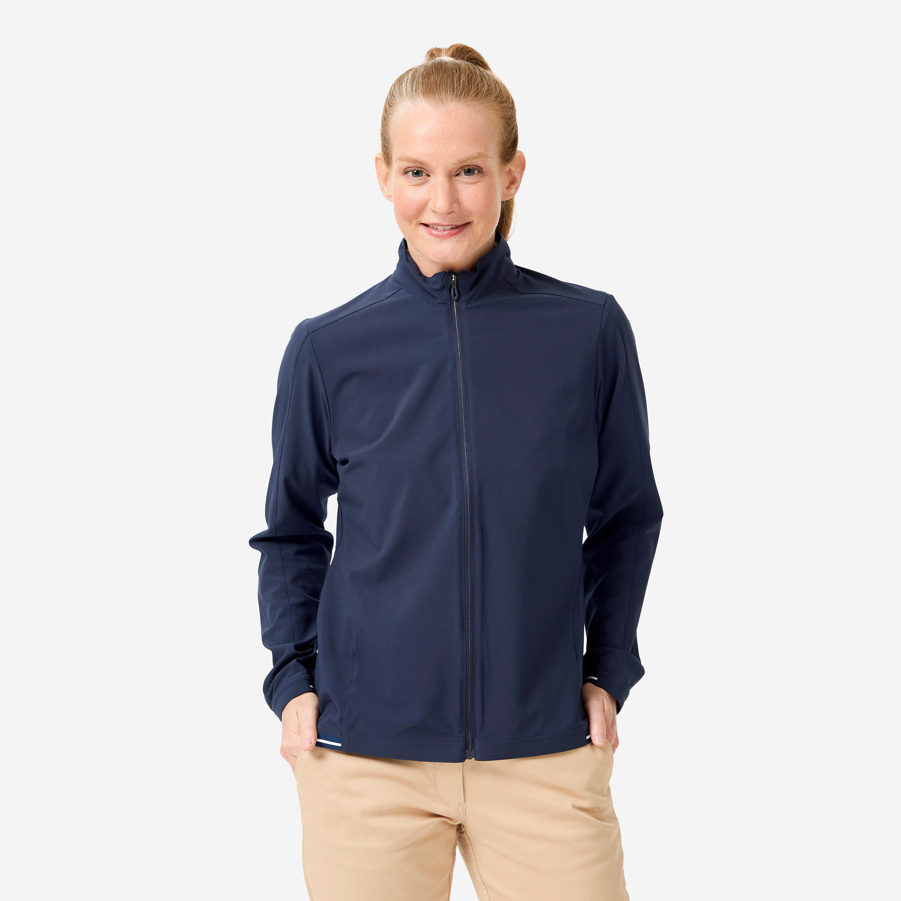Women's Golf Water-repellent Windbreaker - Rw500 Navy Blue