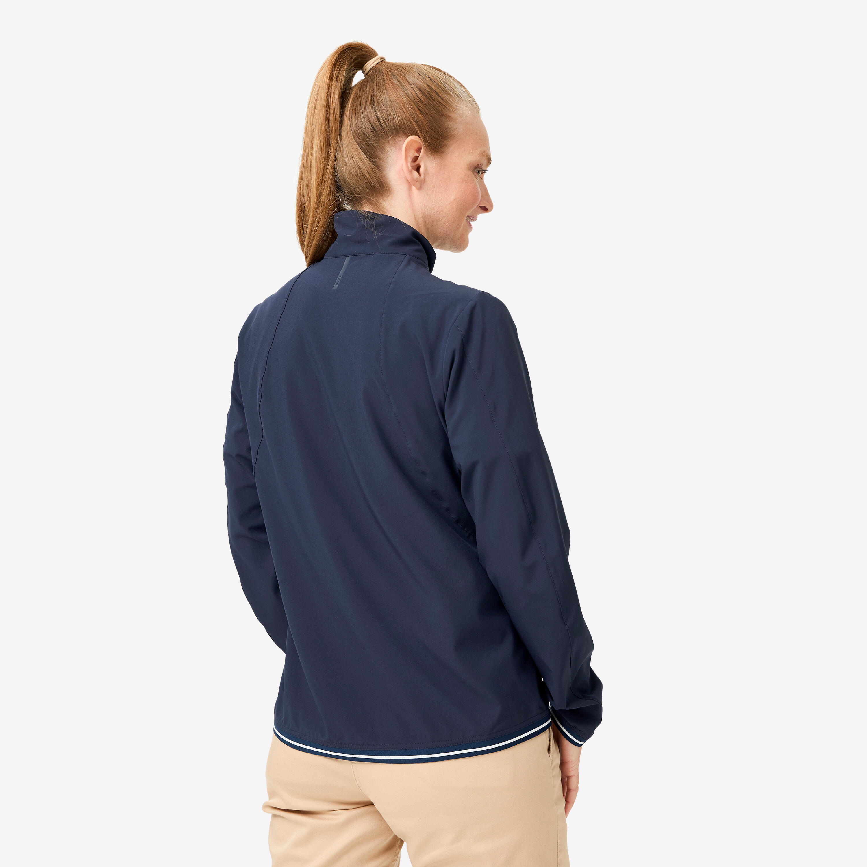 Casaco Corta-vento e Resistente à água de Golf Mulher - rw500 Azul marinho 4/7