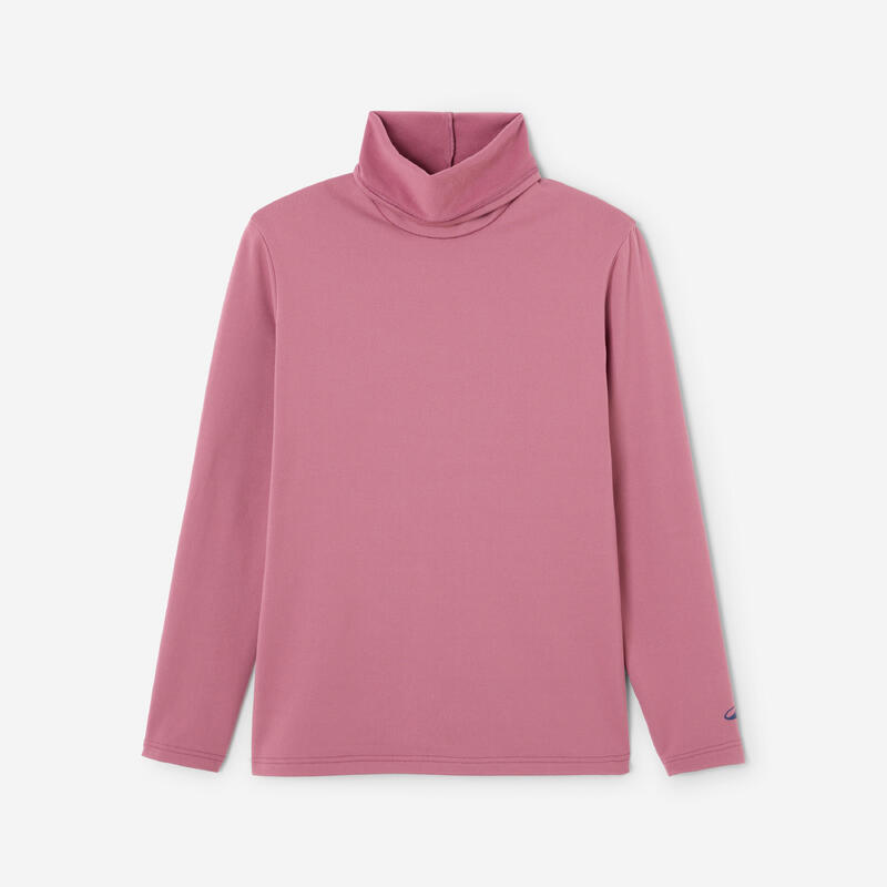 Sous-pull de golf thermique col roulé femme, CW500 bleu marine