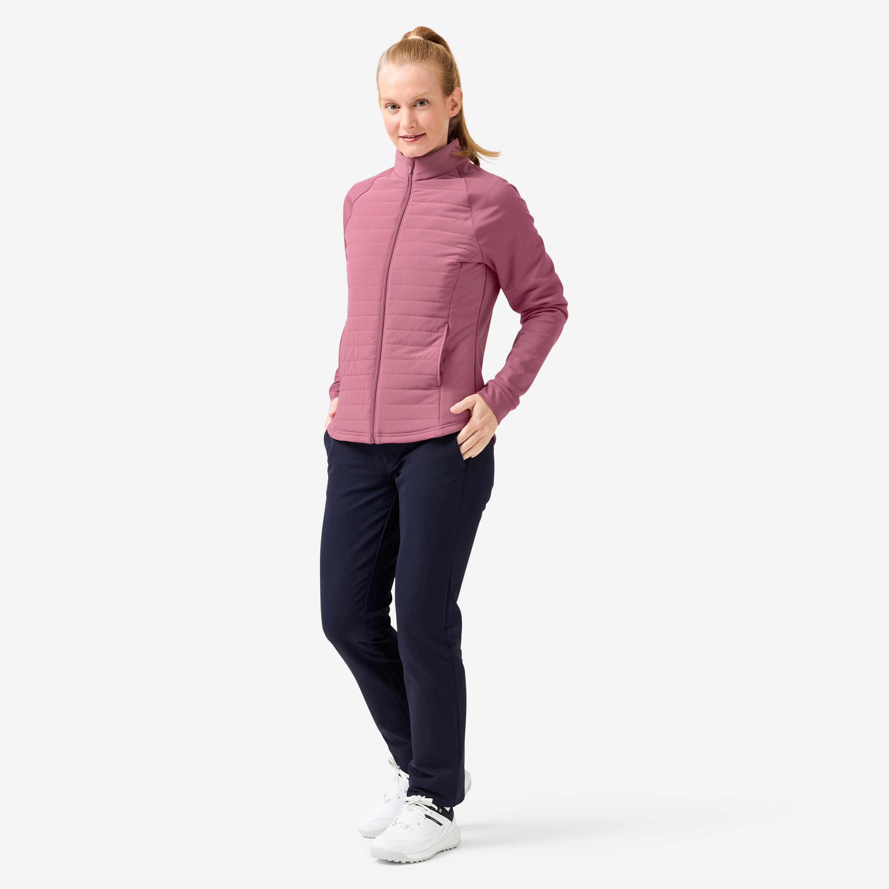 Veste hiver golf Femme, CW500 rose foncé 2/10