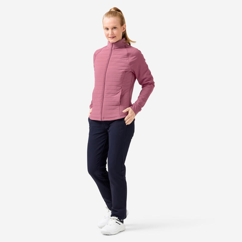 Veste hiver golf Femme, CW500 rose foncé