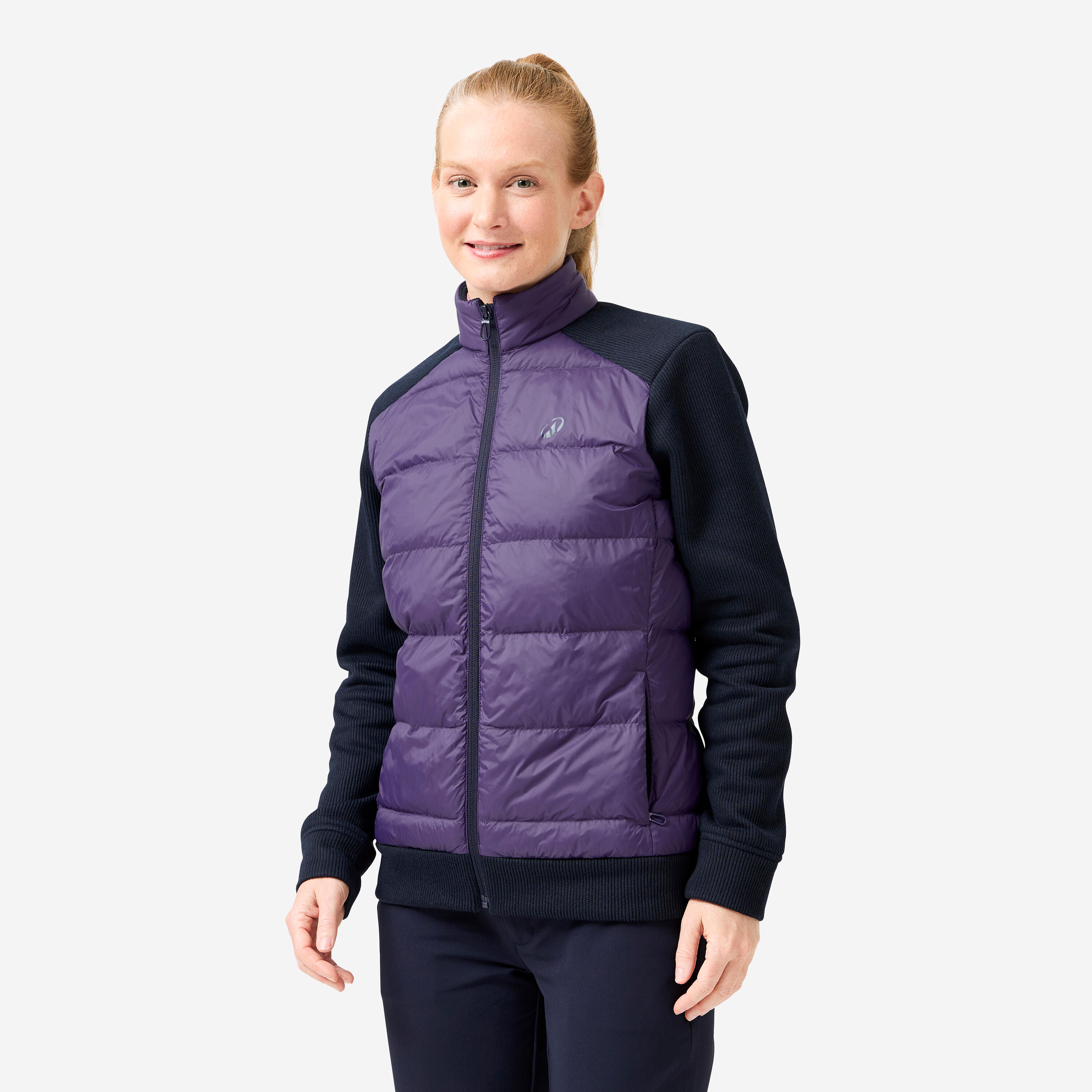 INESIS Dámska golfová hybridná bunda CW900 modro-fialová 2XL