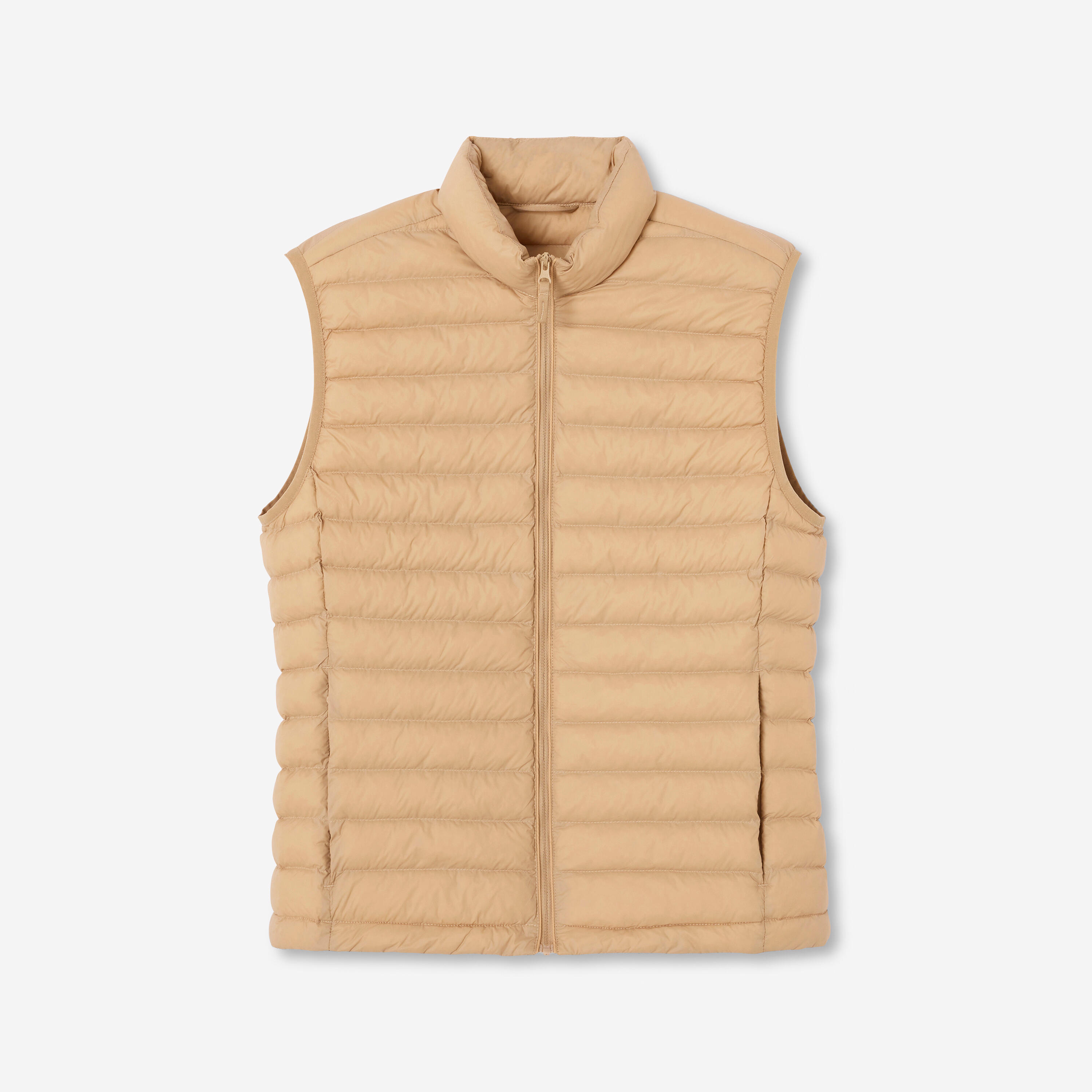 Colete de golf acolchoado Mulher, MW500 bege 8/10