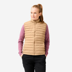 Doudoune de golf sans manches Femme, MW500 beige