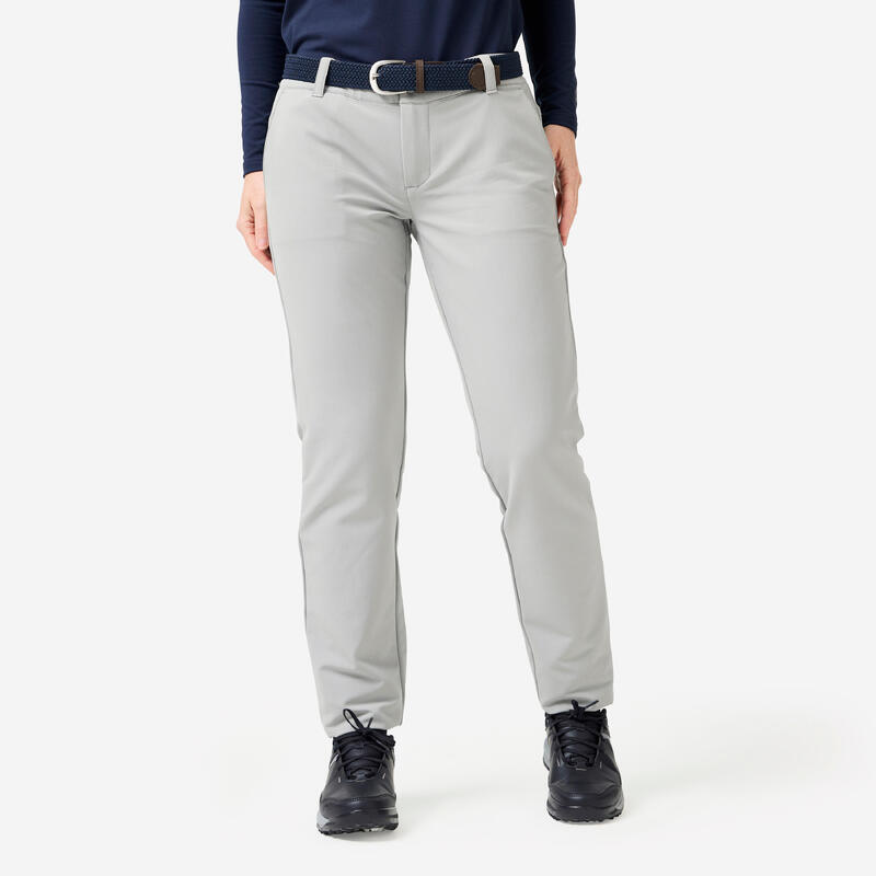 Pantalon golf iarnă CW500 Gri Damă