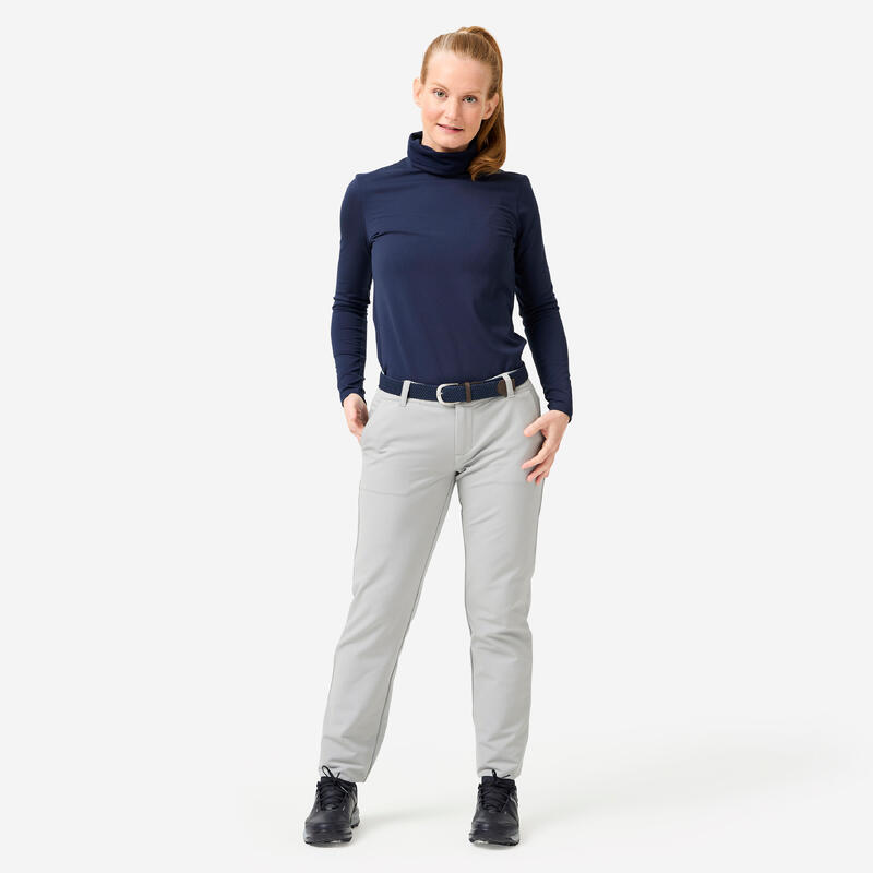 Pantalon golf iarnă CW500 Gri Damă