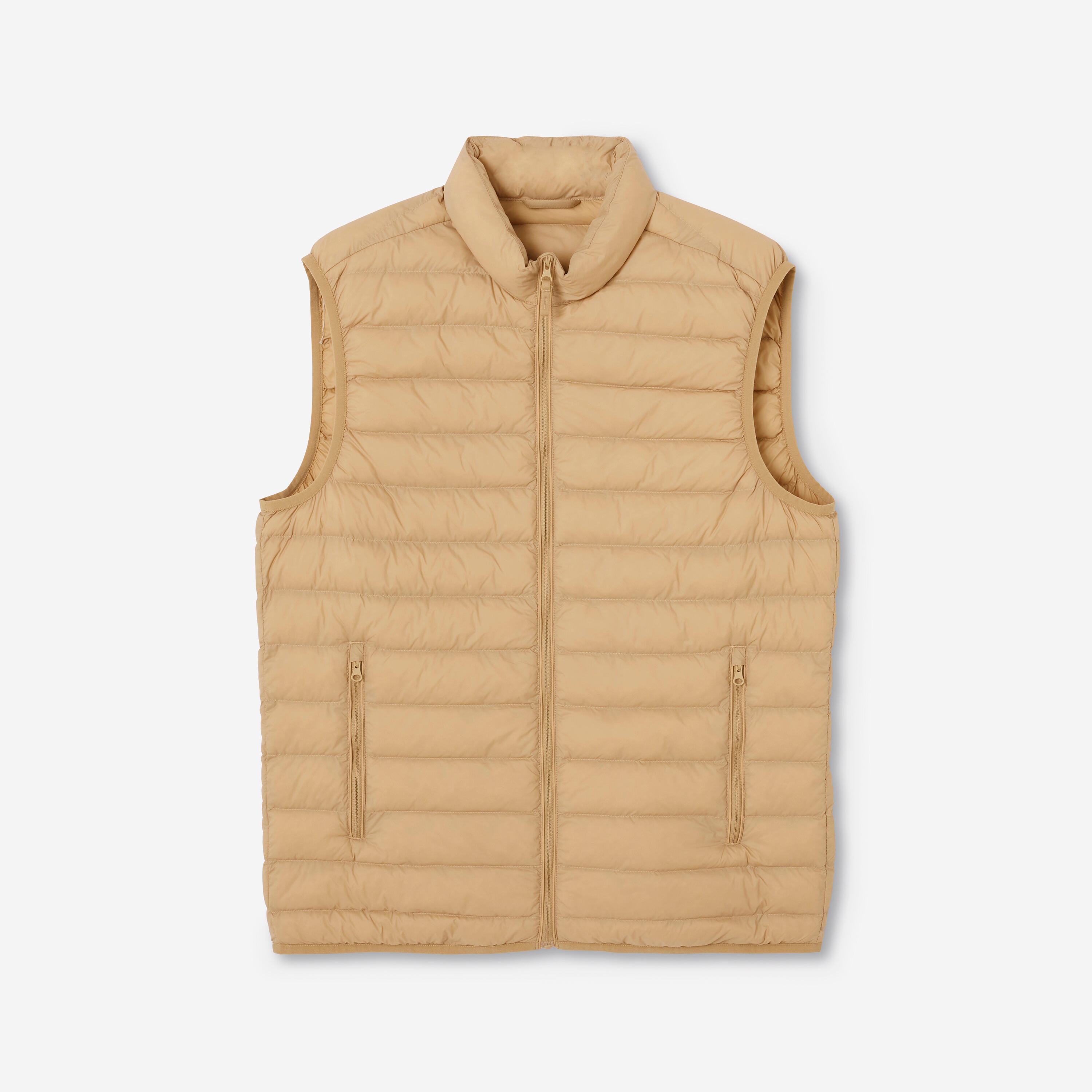 Colete acolchoado de golf homem, MW500 bege 8/10