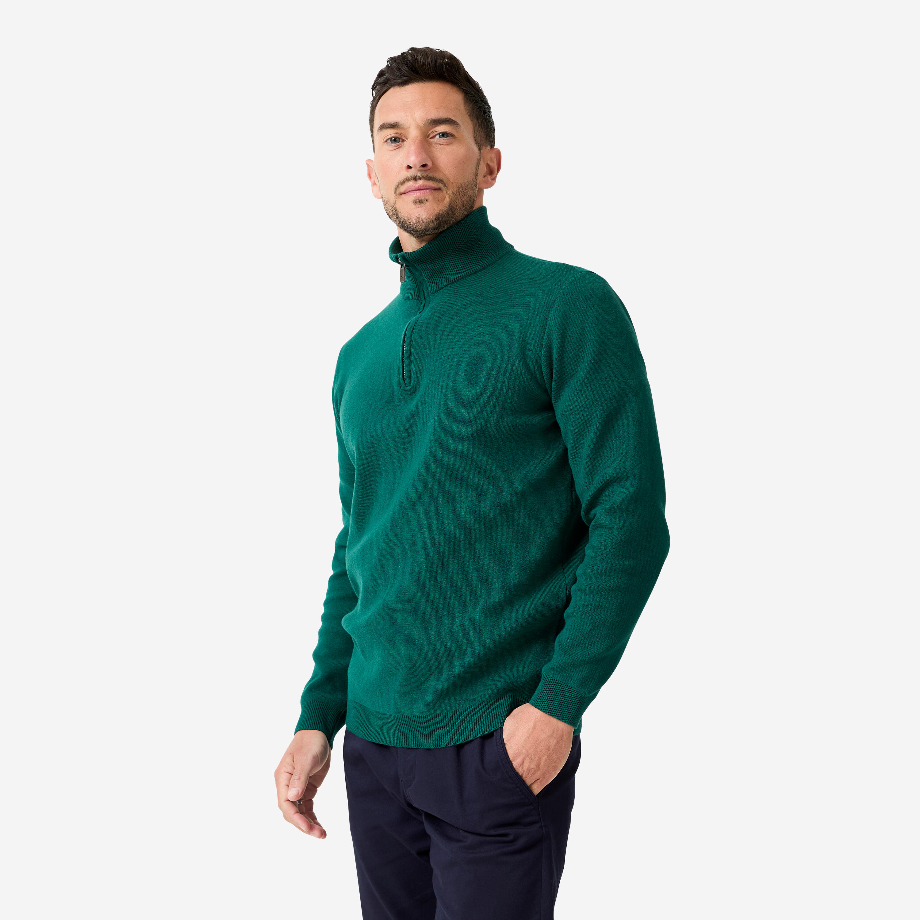 INESIS Maglione golf uomo MW 500 verde