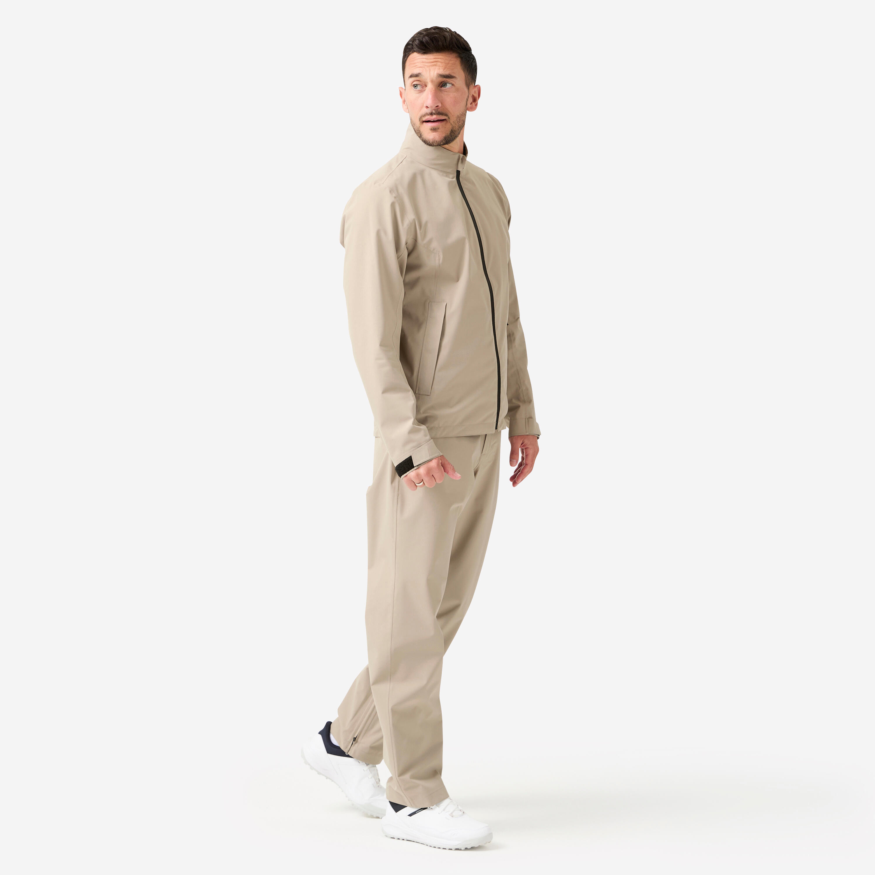 Wasserdichte Golf-Regenhose Herren, RW500 beige 7/12