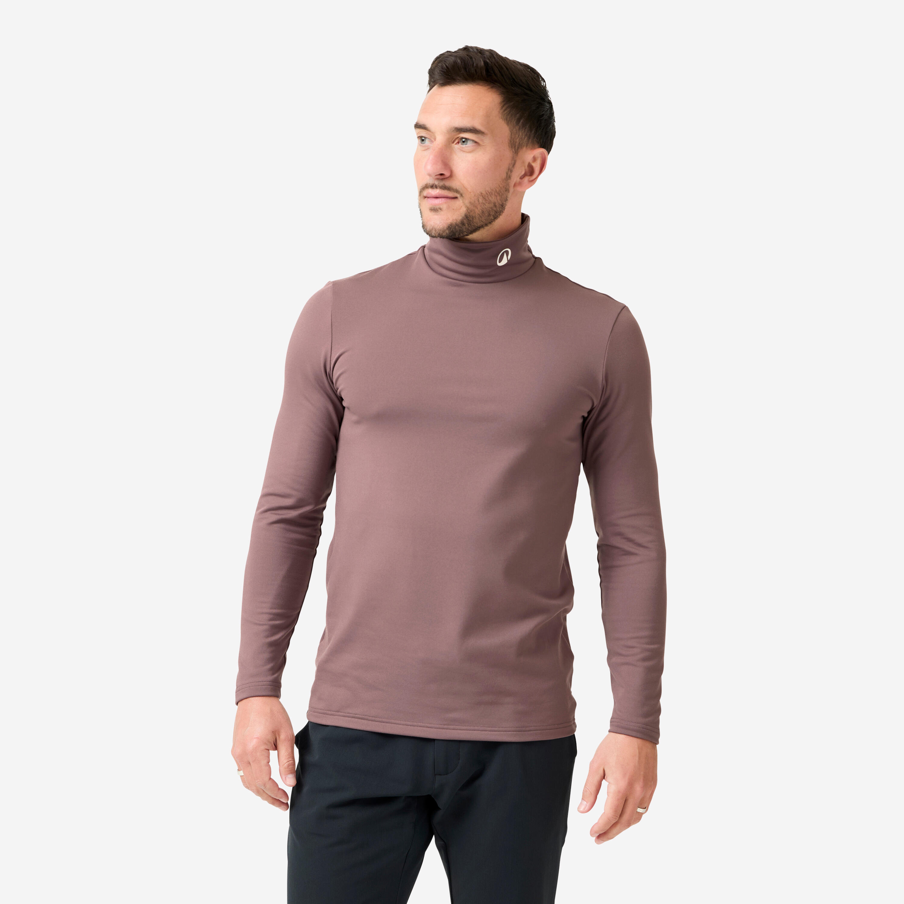 INESIS Herren Golf Thermo-Unterziehpullover mit Rollkragen - CW500 braun