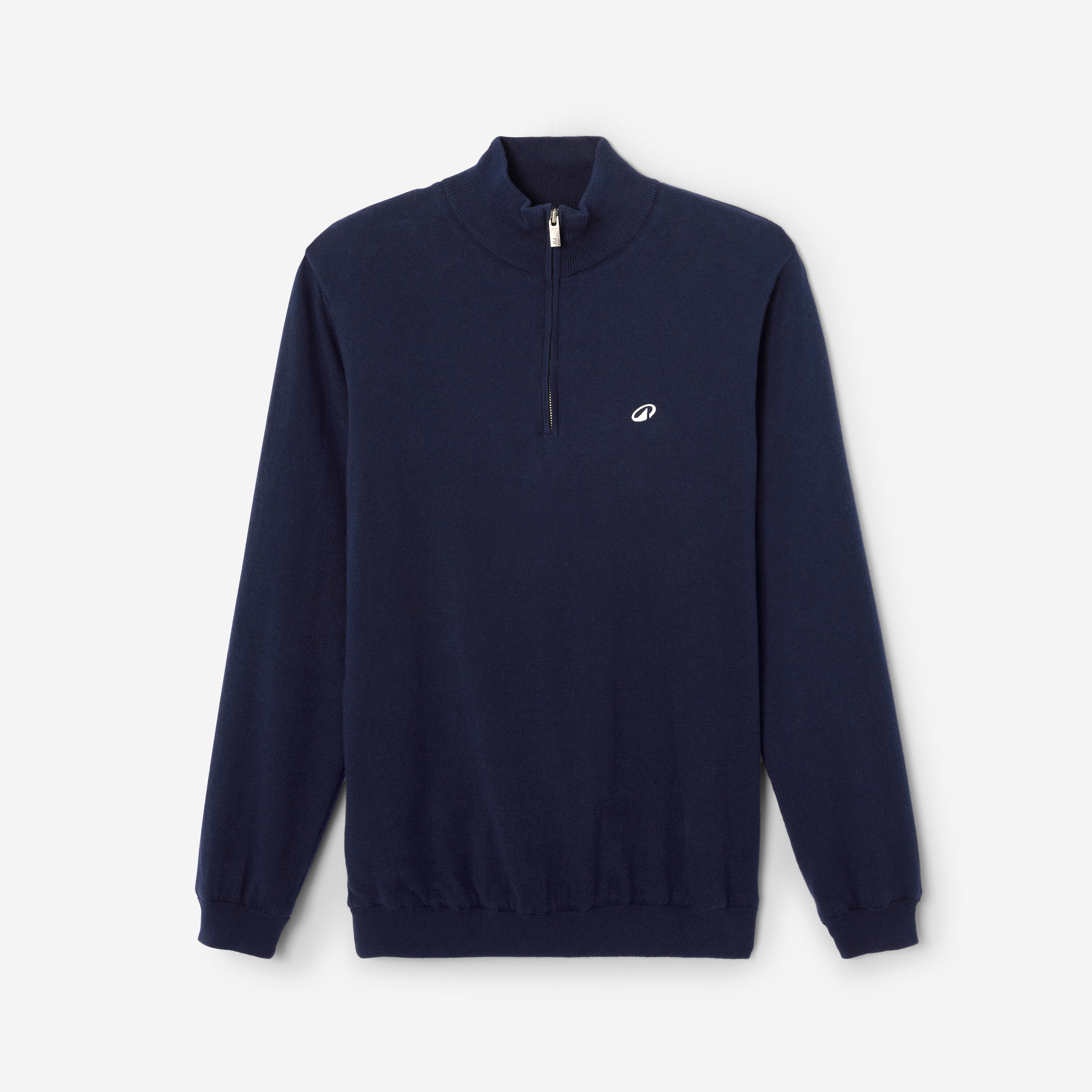 Pull de golf coupe-vent col montant zippé Homme, MW500 bleu marine 8/8