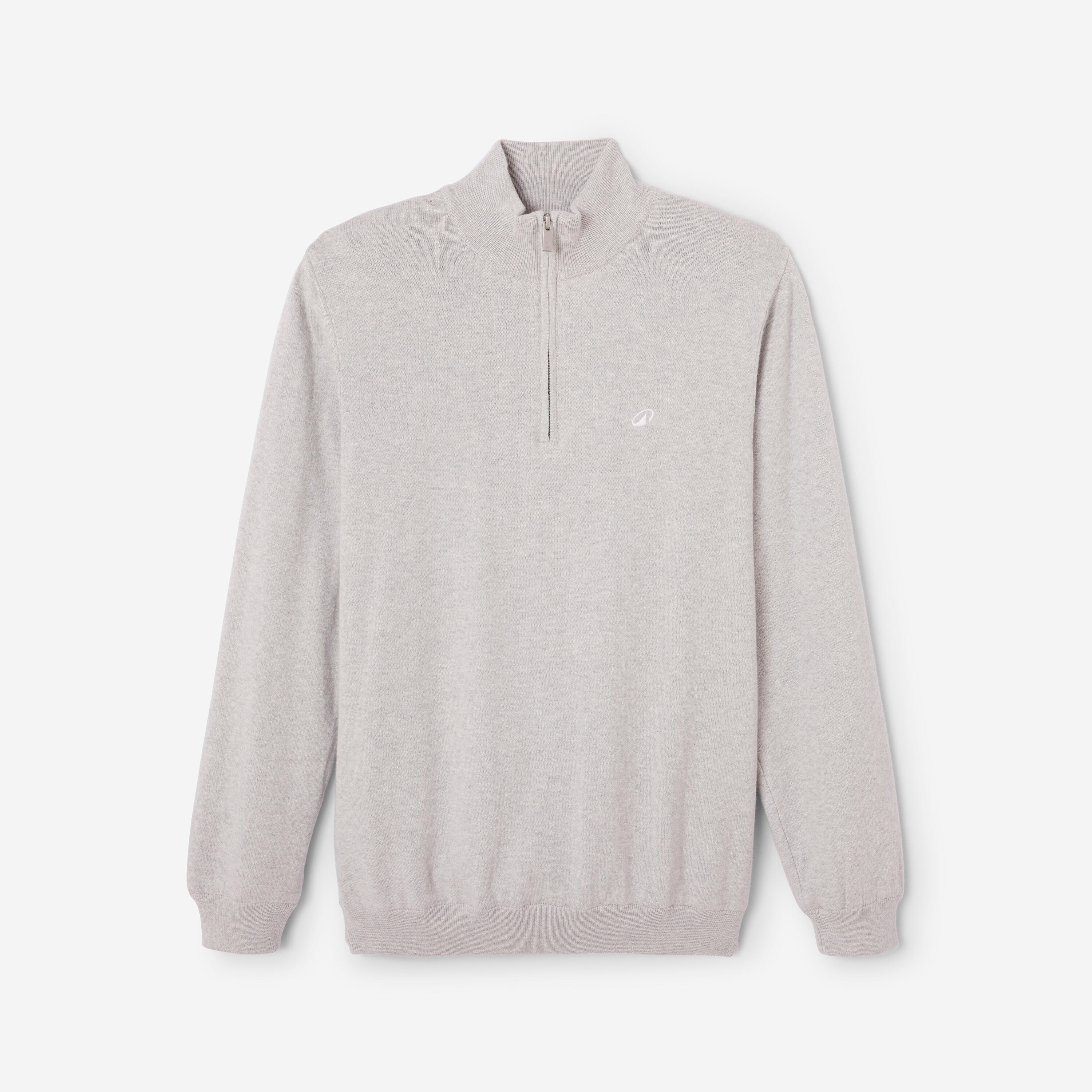 Jersey de golf cortavientos cuello alto con cremallera Hombre, MW500 gris 8/8