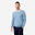 Pull de golf coton col V homme, CW100 bleu