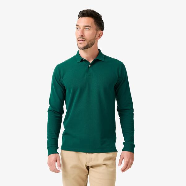 INESIS Polo de golf manga corta Hombre, MW500 verde