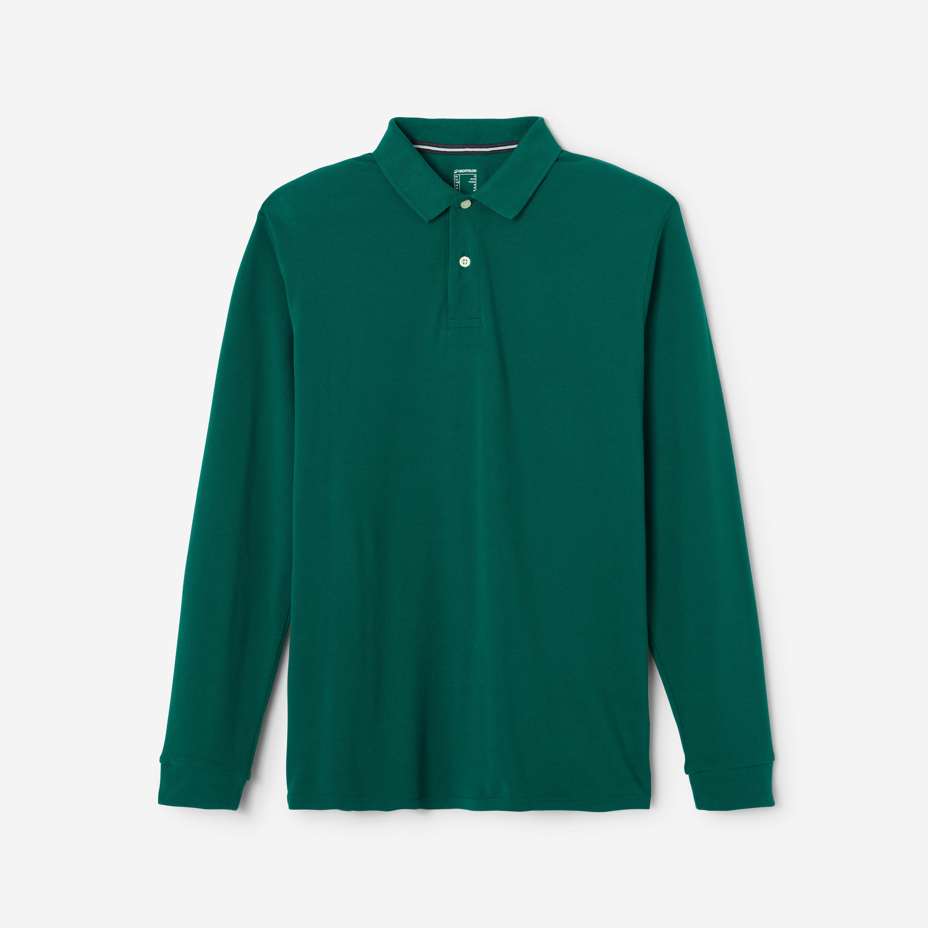 Polo de golf manches longues Homme,  MW500 vert 8/8