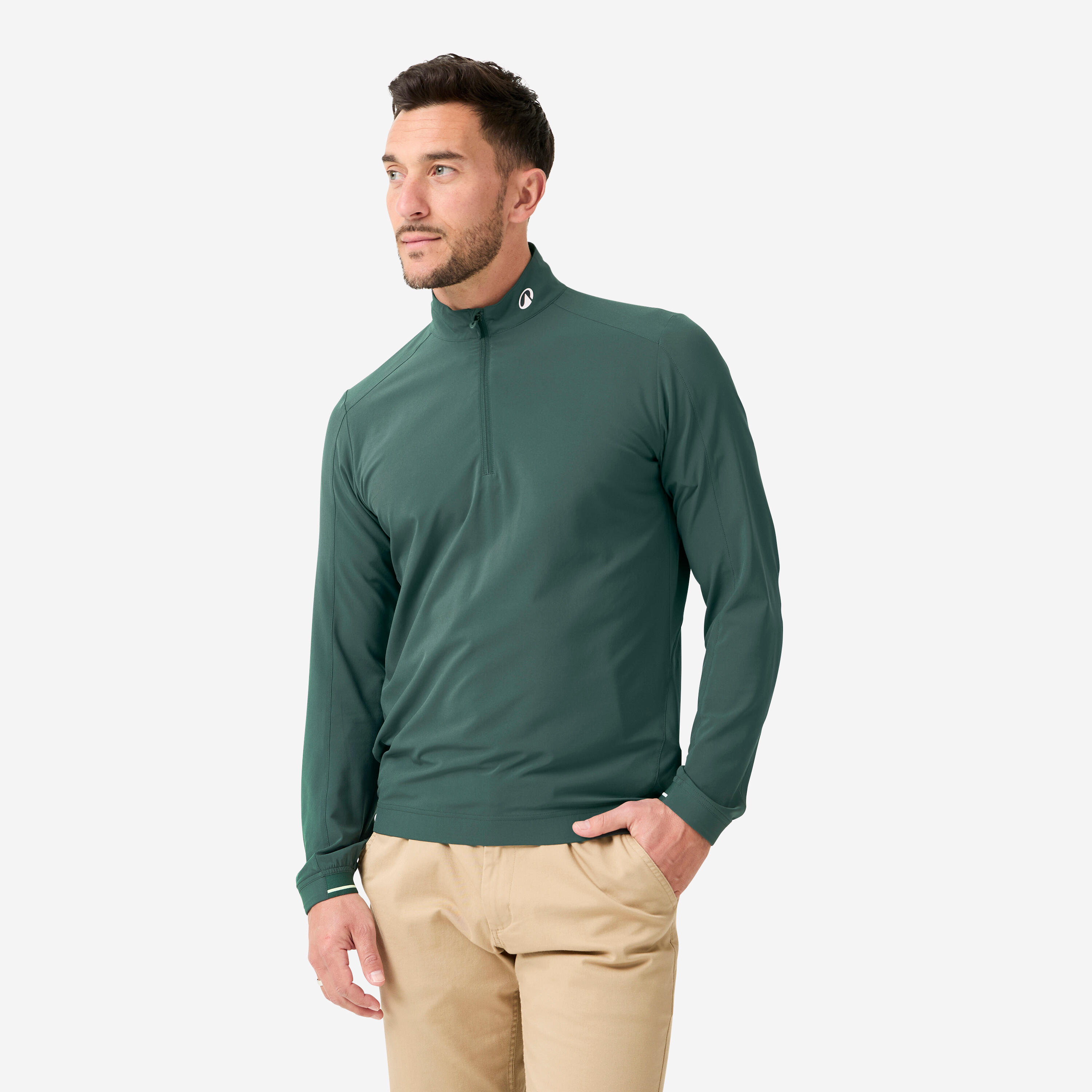 INESIS M golf water-repellent windbreaker RW500 green