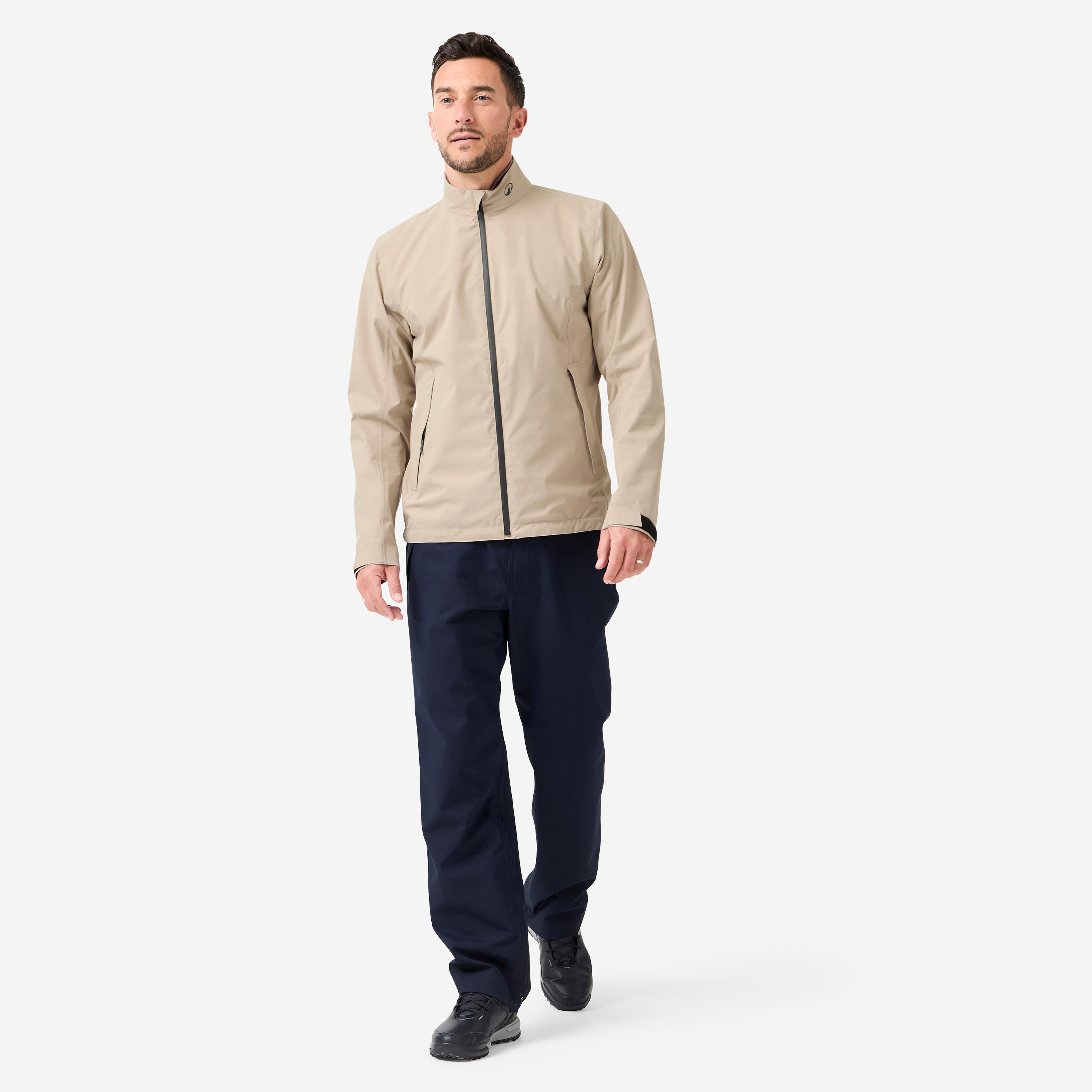 Veste de pluie de golf imperméable Homme, RW500 beige 2/14