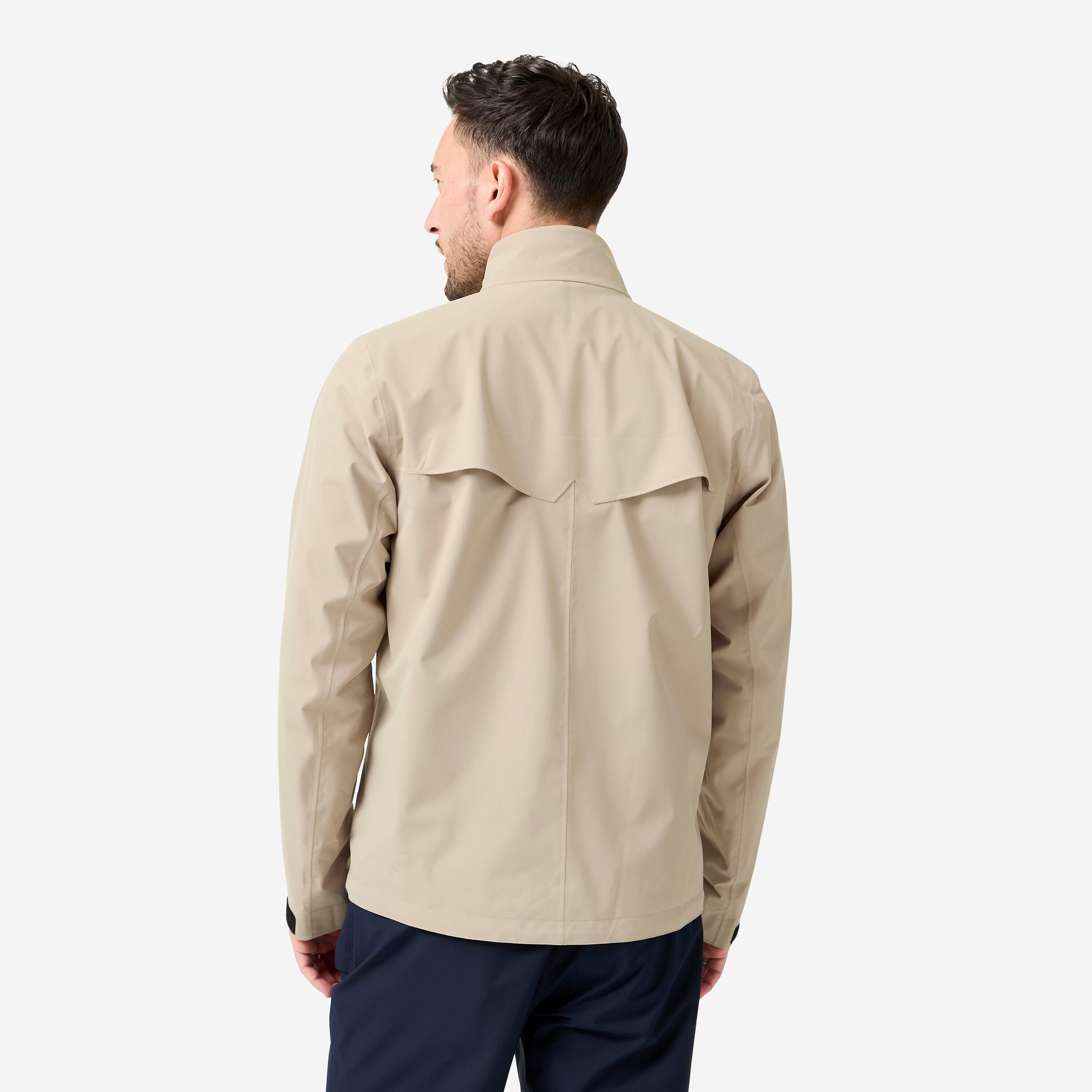 Veste de pluie de golf imperméable Homme, RW500 beige 5/14
