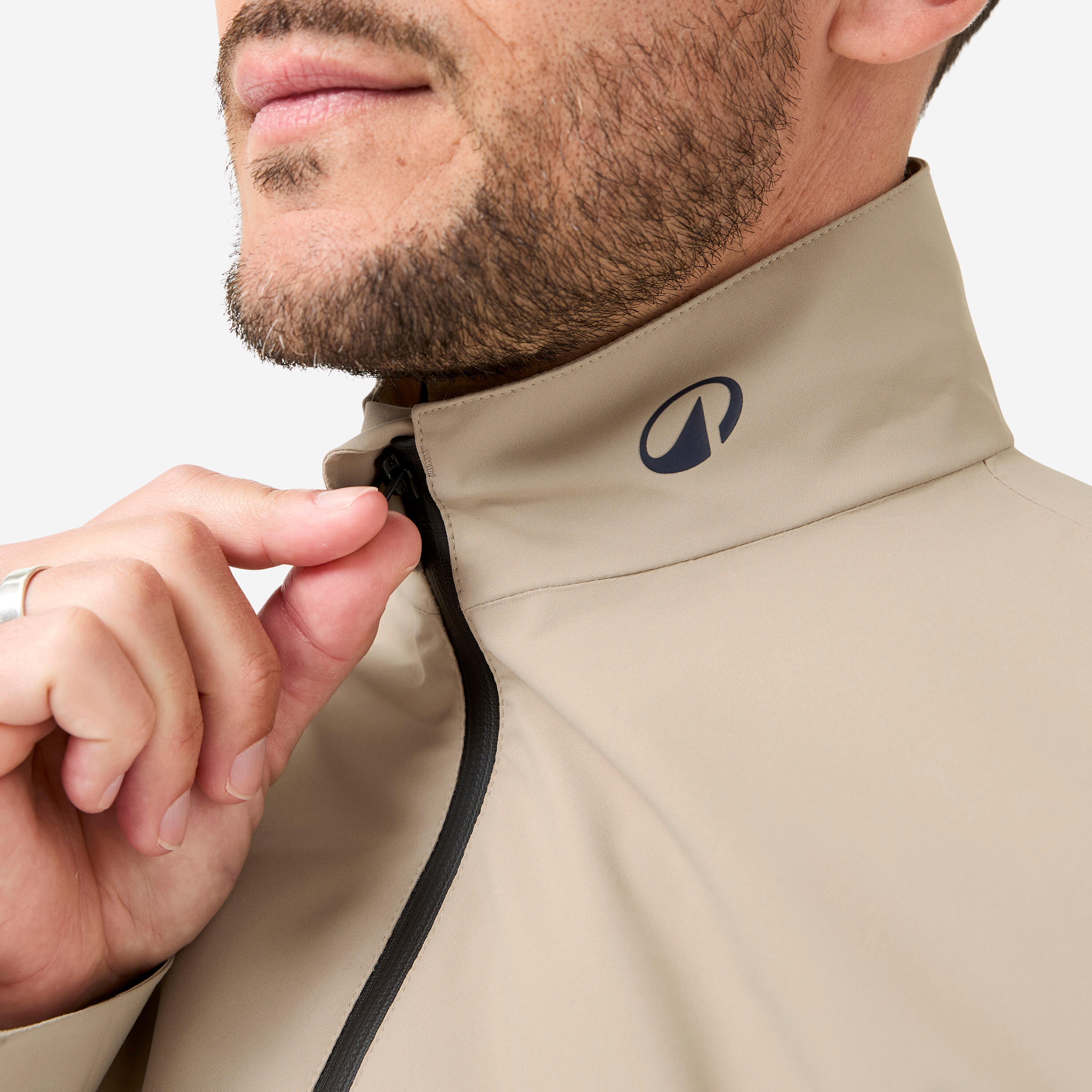 Veste De Pluie Orvis - Coupe-Vent Imperméable - Taille L - Beige Mousse