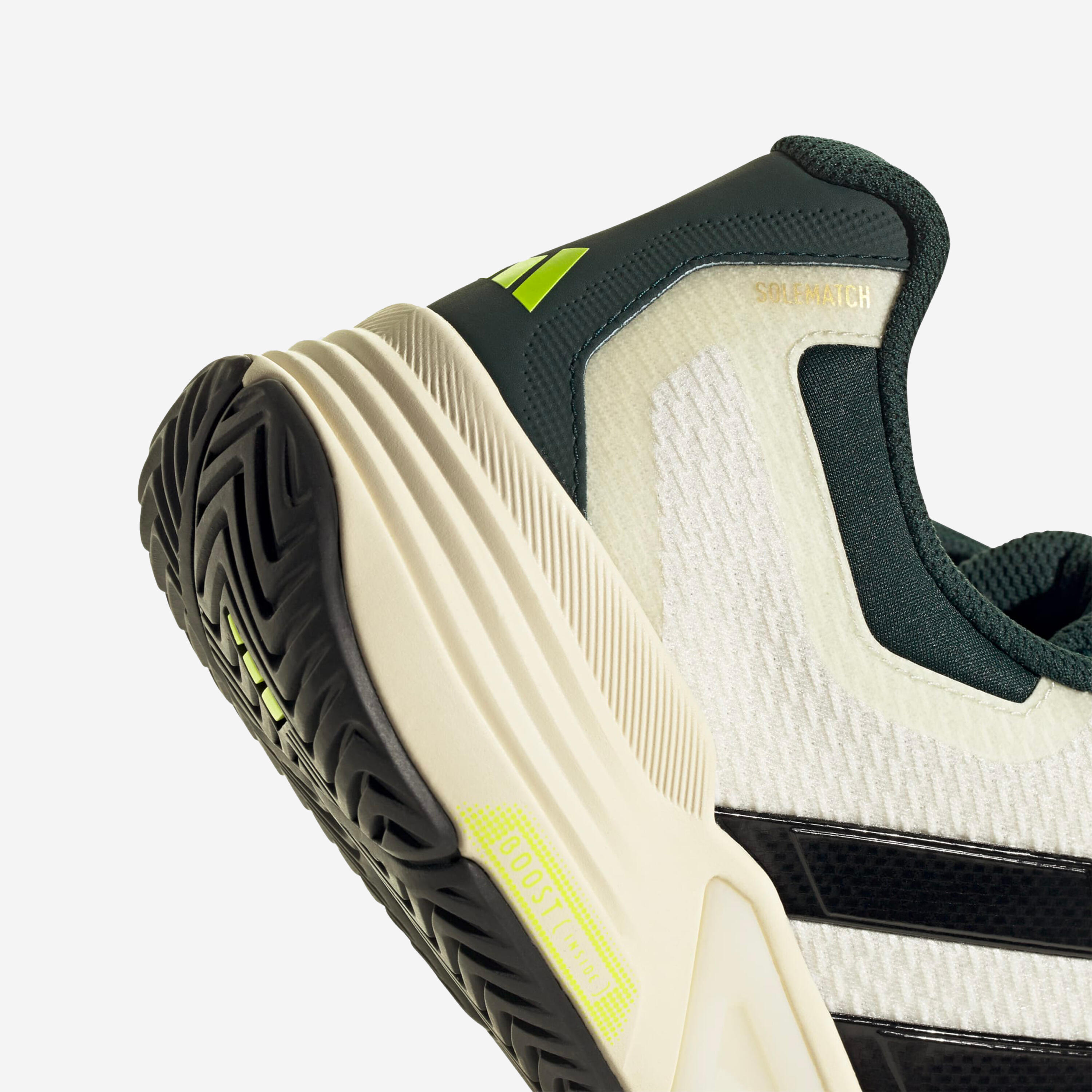 Chaussures de tennis homme multicourt - adidas Solematch Control 2 blanc / vert 3/7