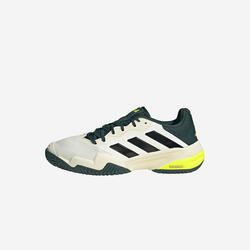 Chaussure de tennis enfant Multicourt - adidas Barricade Jr blanc bleu