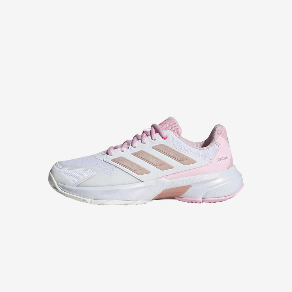 Women's Multicourt Tennis Shoes Courtjam Control 3 - White/Pink