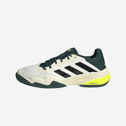 Chaussures de tennis multicourt homme - adidas Barricade 13 blanc cassé vert