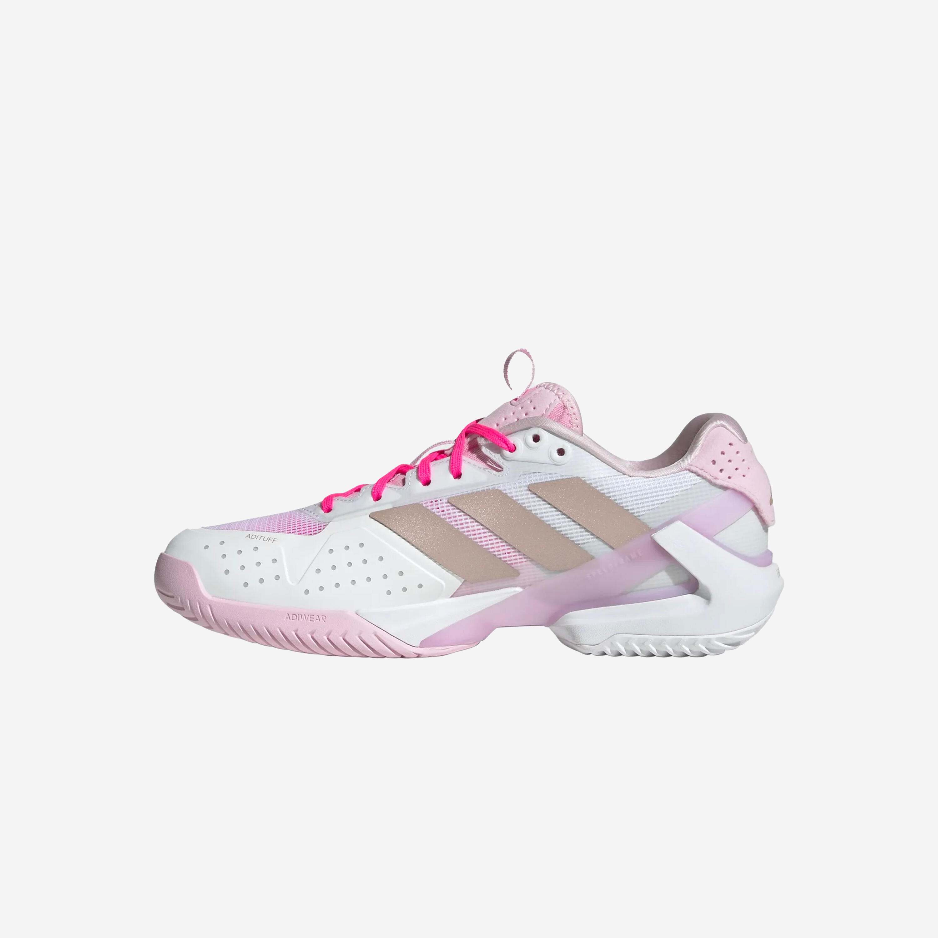 Calçado de ténis multipisos mulher - Adidas Adizero Ubersonic 5 Branco rosa 7/7