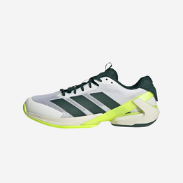 Chaussures de tennis homme Multicourt - Adidas adizero Ubersonic 5 Blanc Vert