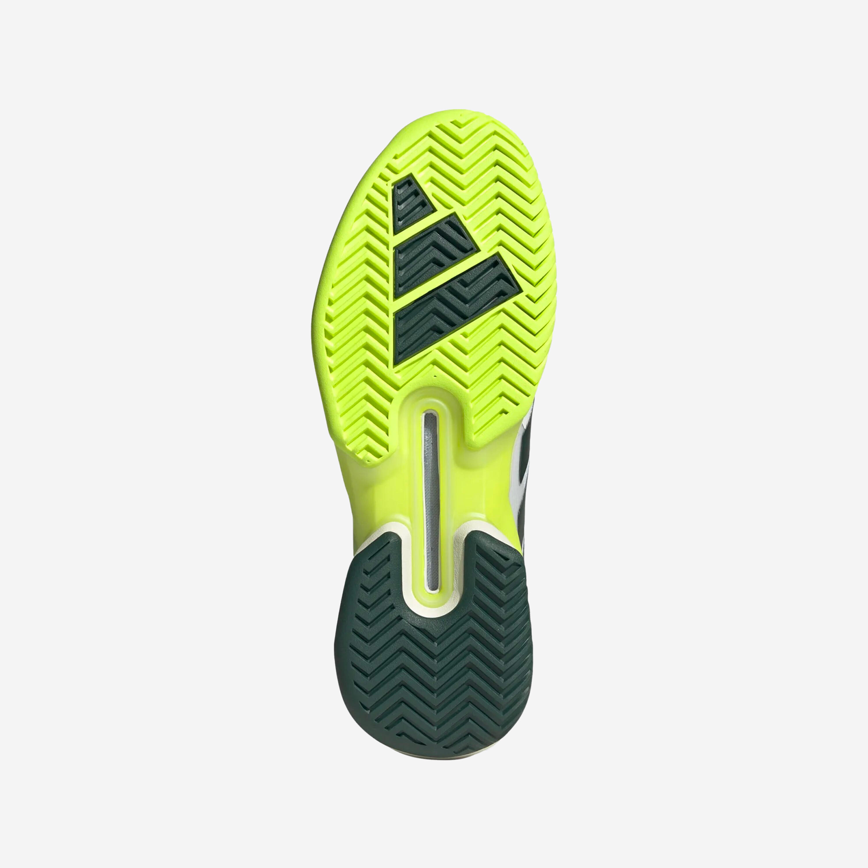 Herren Tennisschuhe Multicourt - Adidas Adizero Ubersonic 5 Weiss Grün 4/17