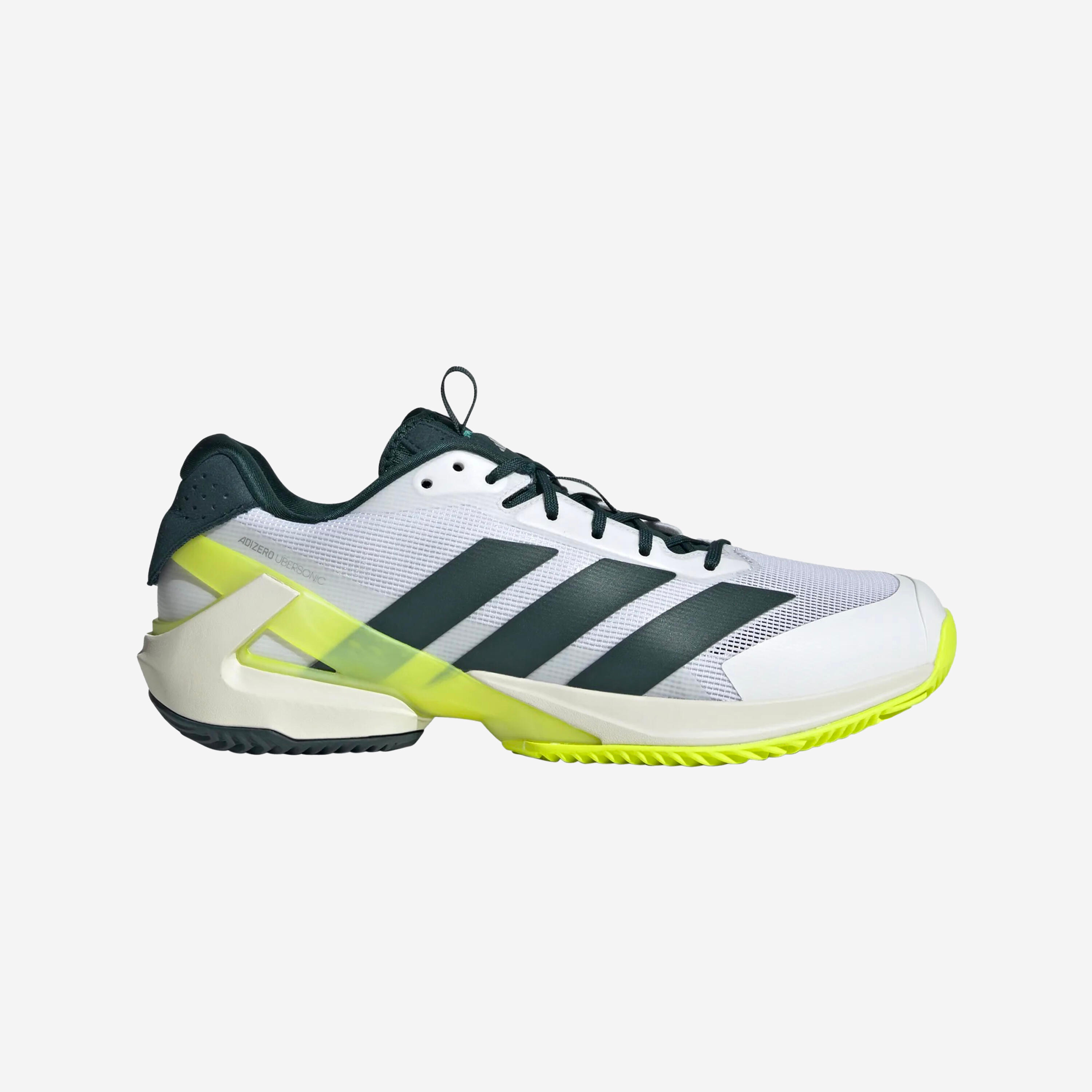 Men's Clay Court Tennis Shoes Adizero Ubersonic White/Green