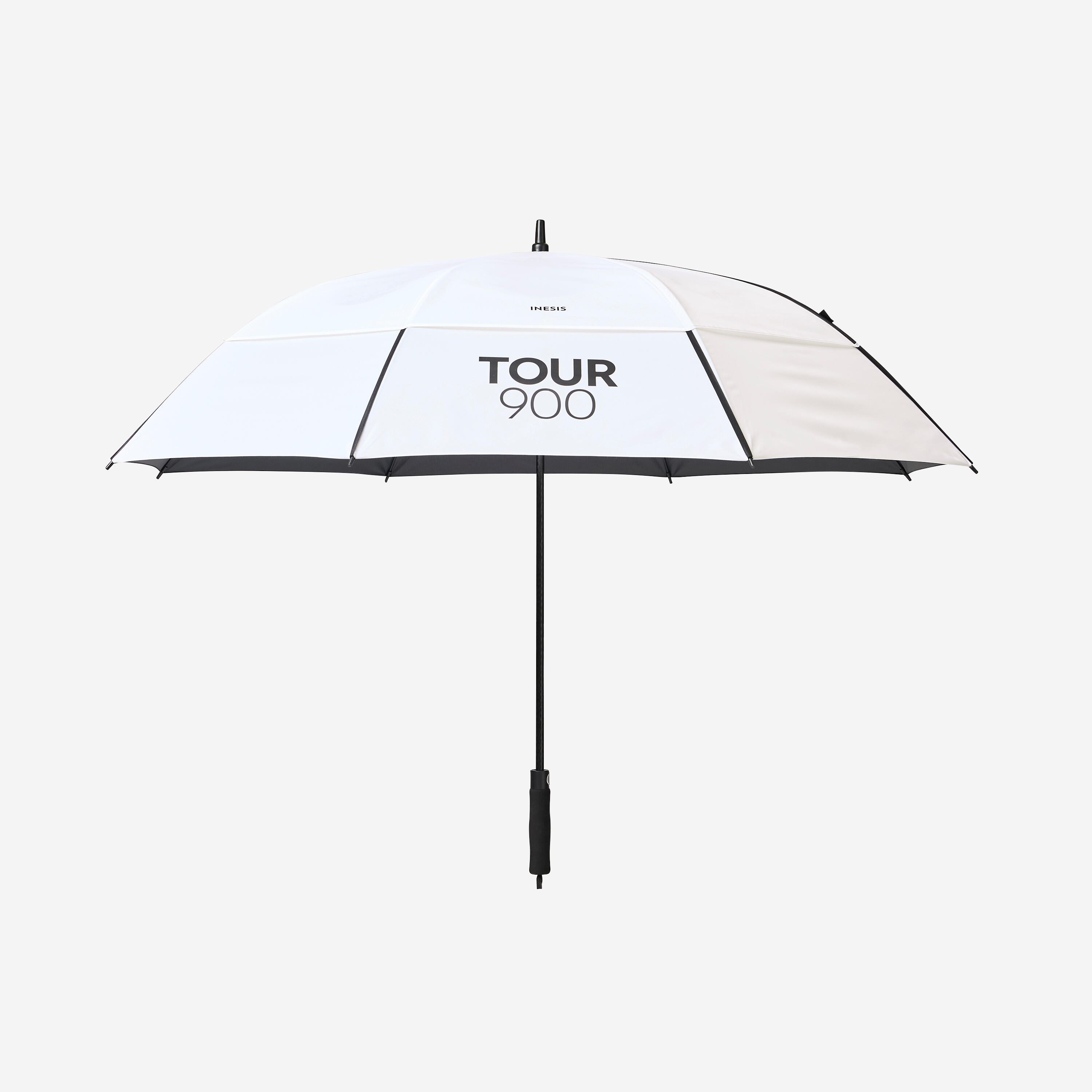 Umbrelă de golf Mare 170cm anti-UV, Tour 900 Alb și negru
