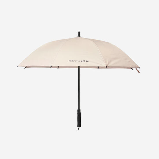 Paraguas de golf talla Mediana 140 cm anti-UV UPF50+, Profilter beige