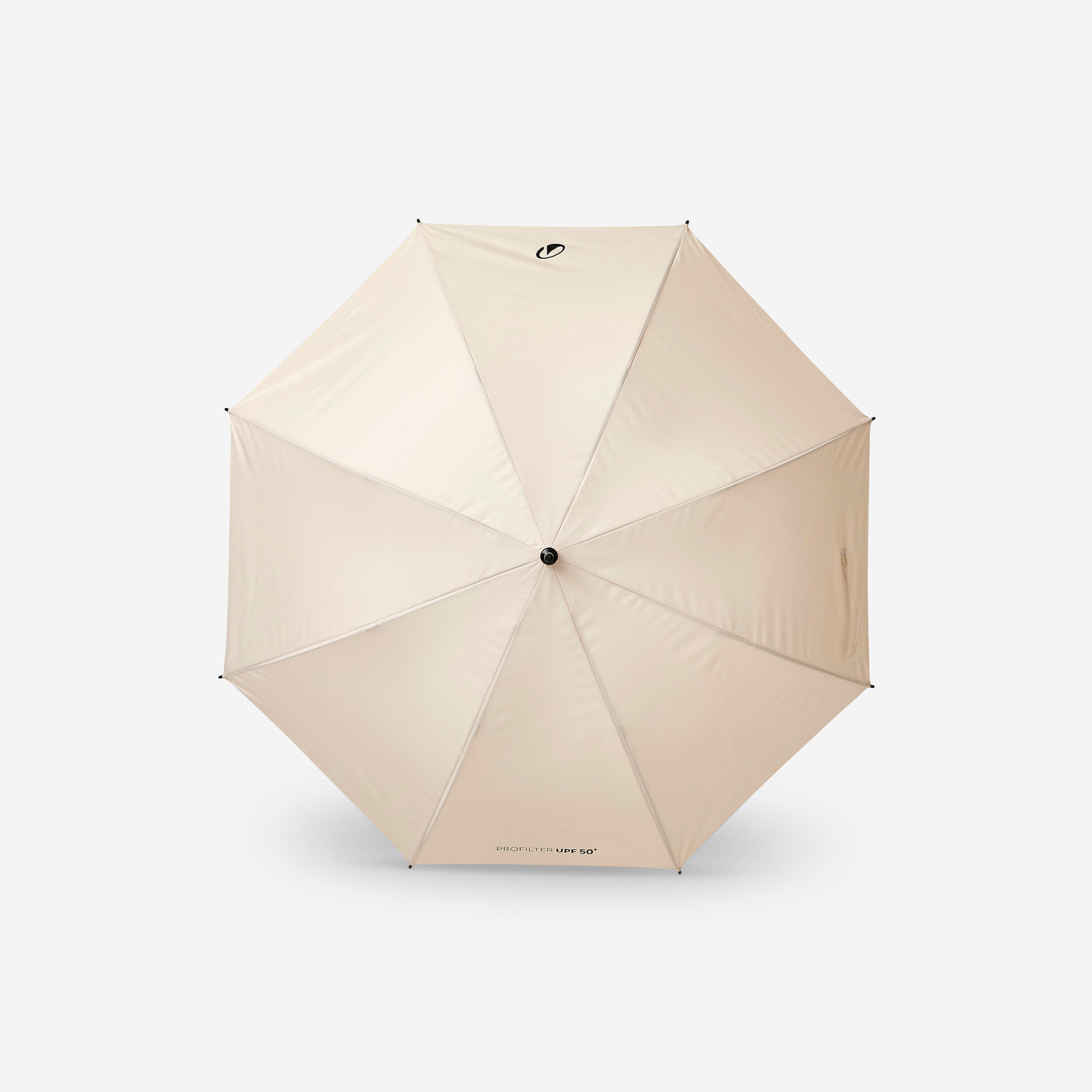 Golfschirm Grösse Medium 140 cm UPF 50+, Profilter beige 8/9
