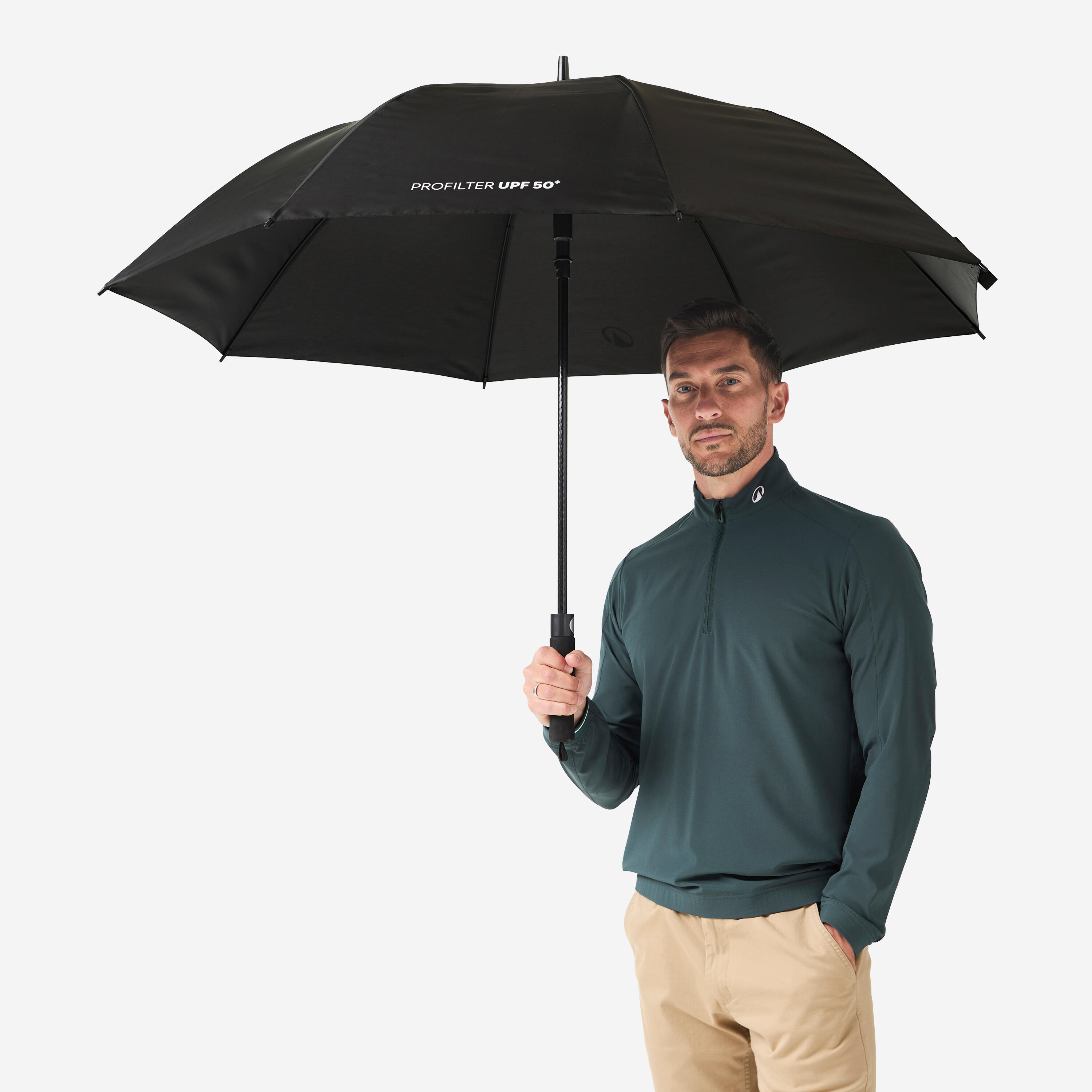 Medium Golf Umbrella - Inesis Profilter Black - INESIS
