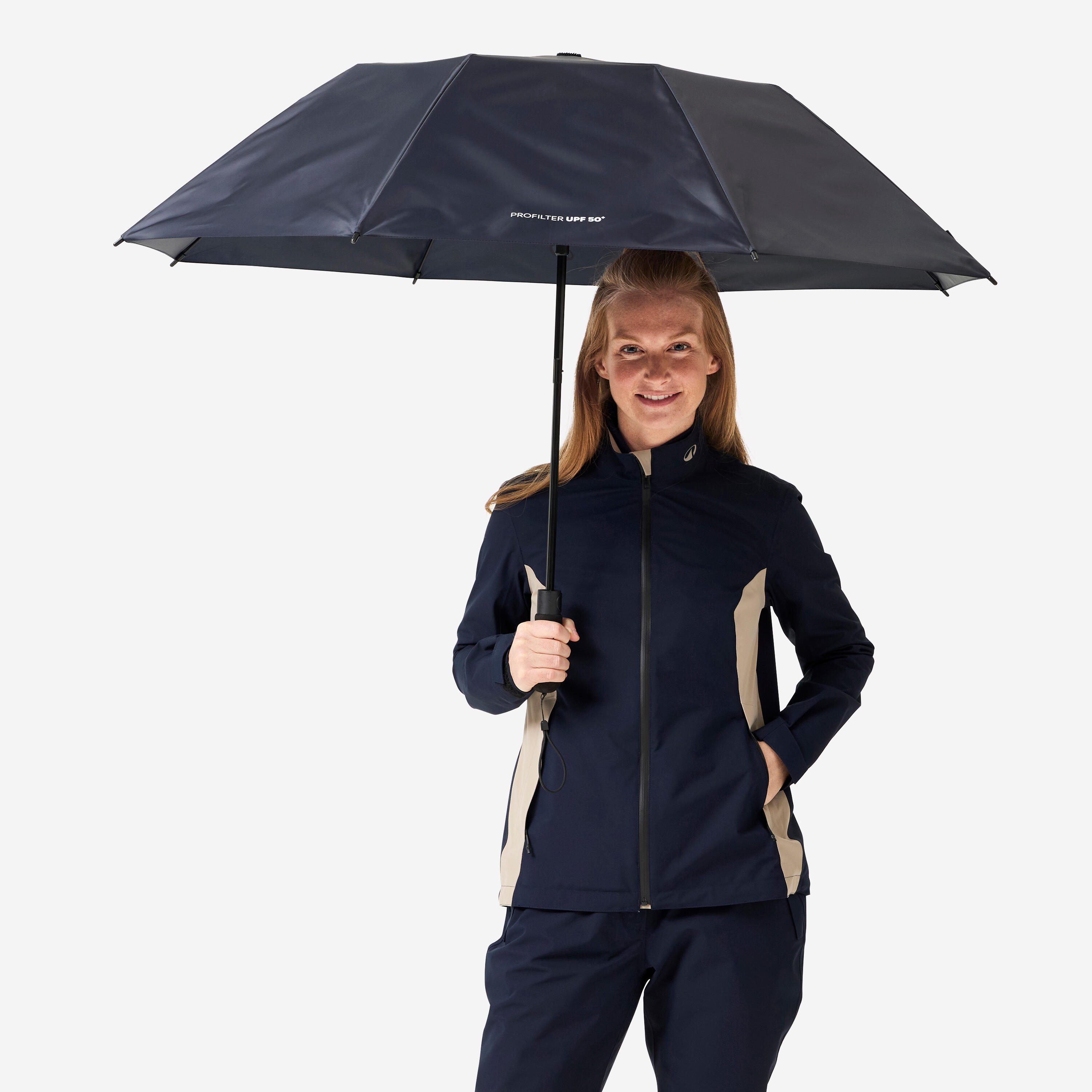 Parapluie de golf moyen - ProFilter marine - INESIS
