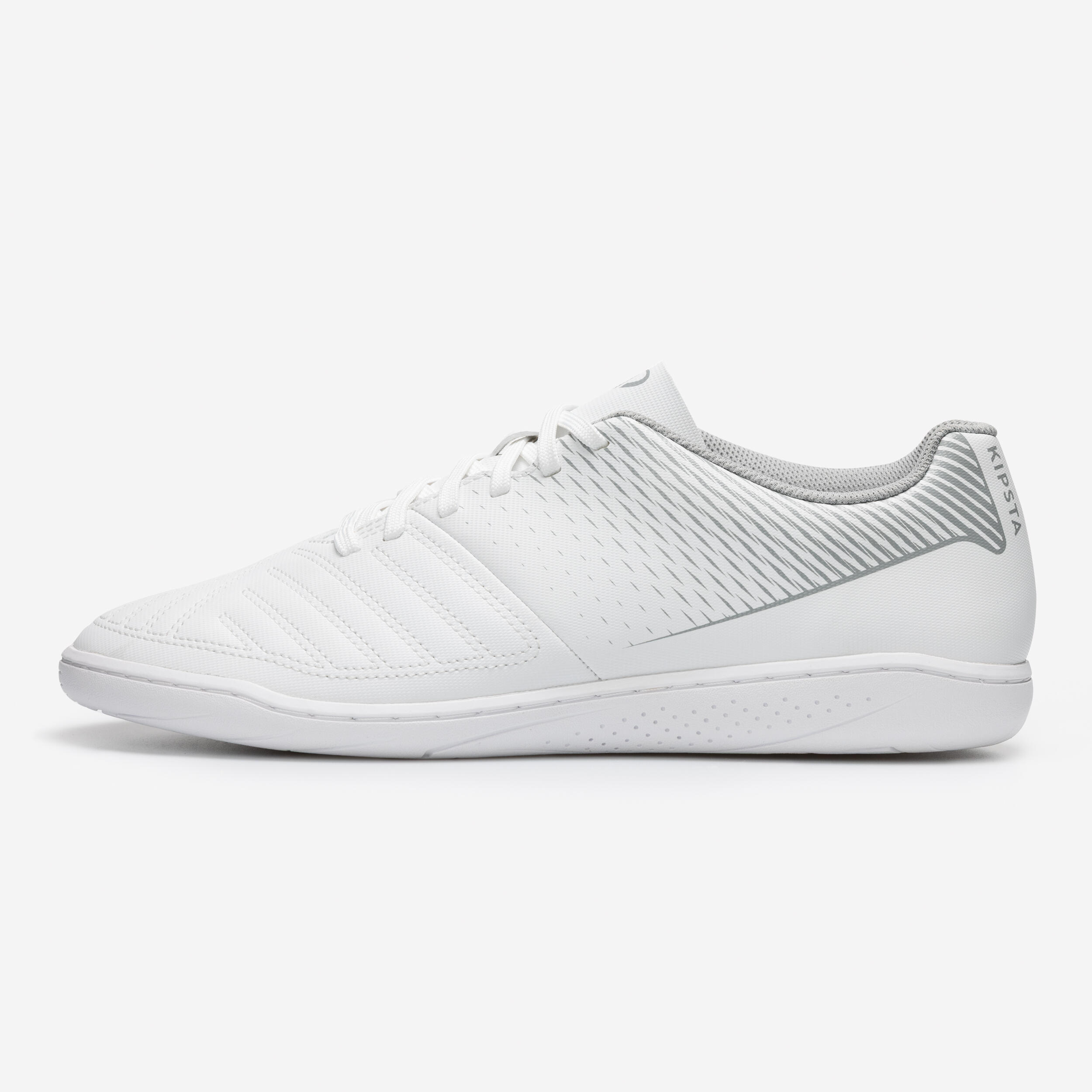 KIPSTA Fußball Hallenschuhe Futsal – 100 weiß/grau | 03608392951640 KIPSTA Fußball Hallenschuhe Futsal – 100 weiß/grau | 03608392951640