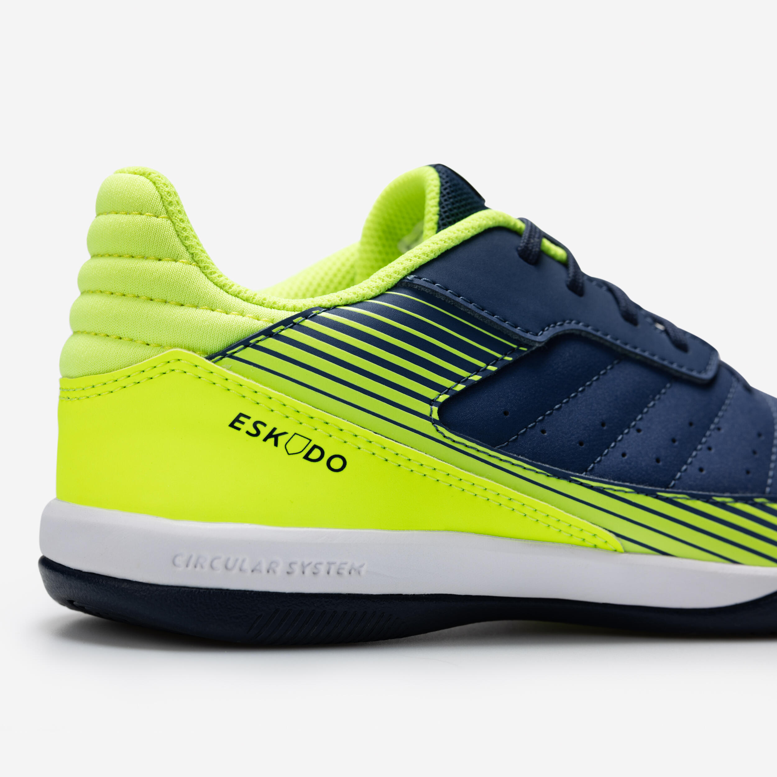 Scarpe calcio a 5 bambini ESKUDO 500 blu-giallo 6/6